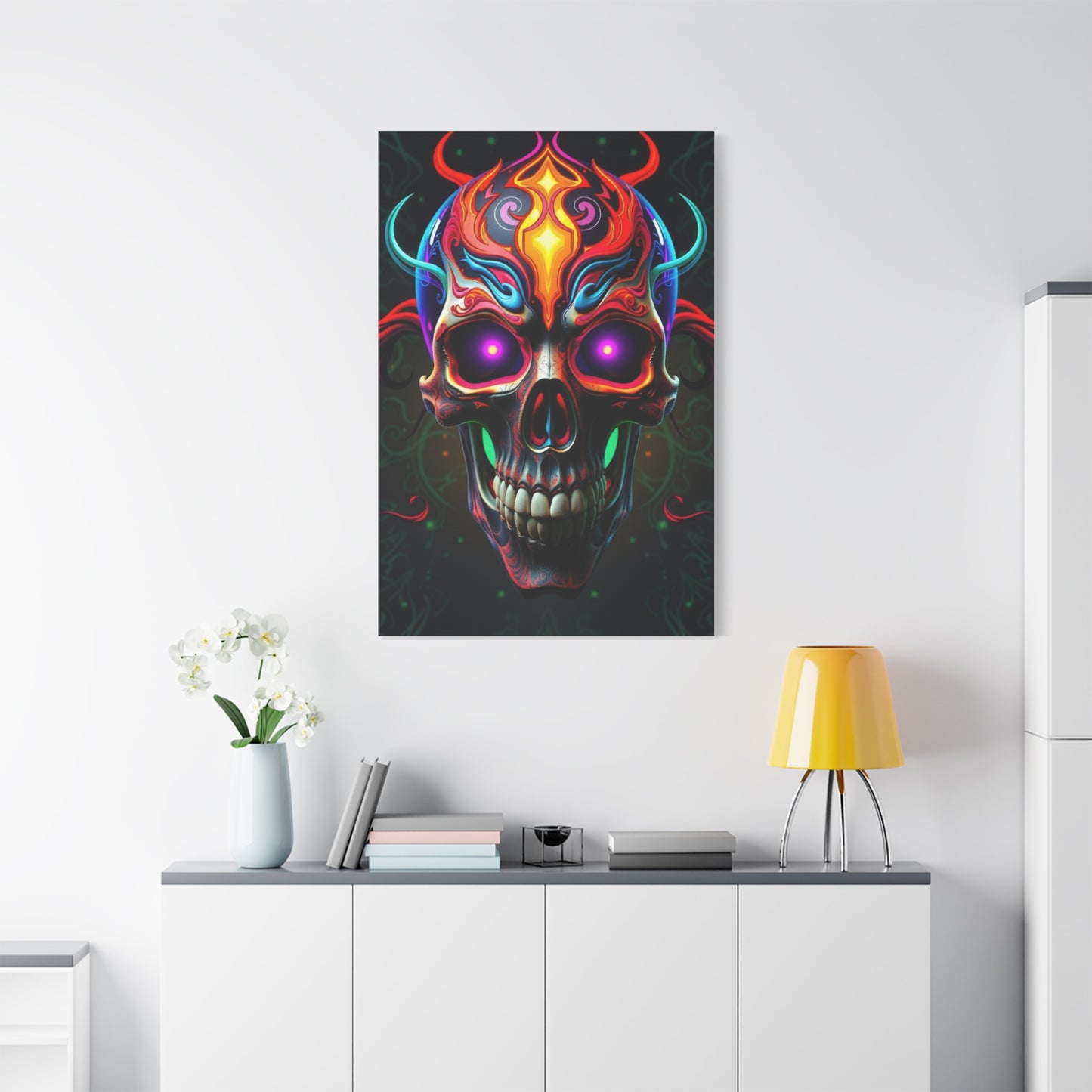 Luxury 3D Trippy Skull Art By Ali Gulec Art Collection Wall Art & Canvas Print