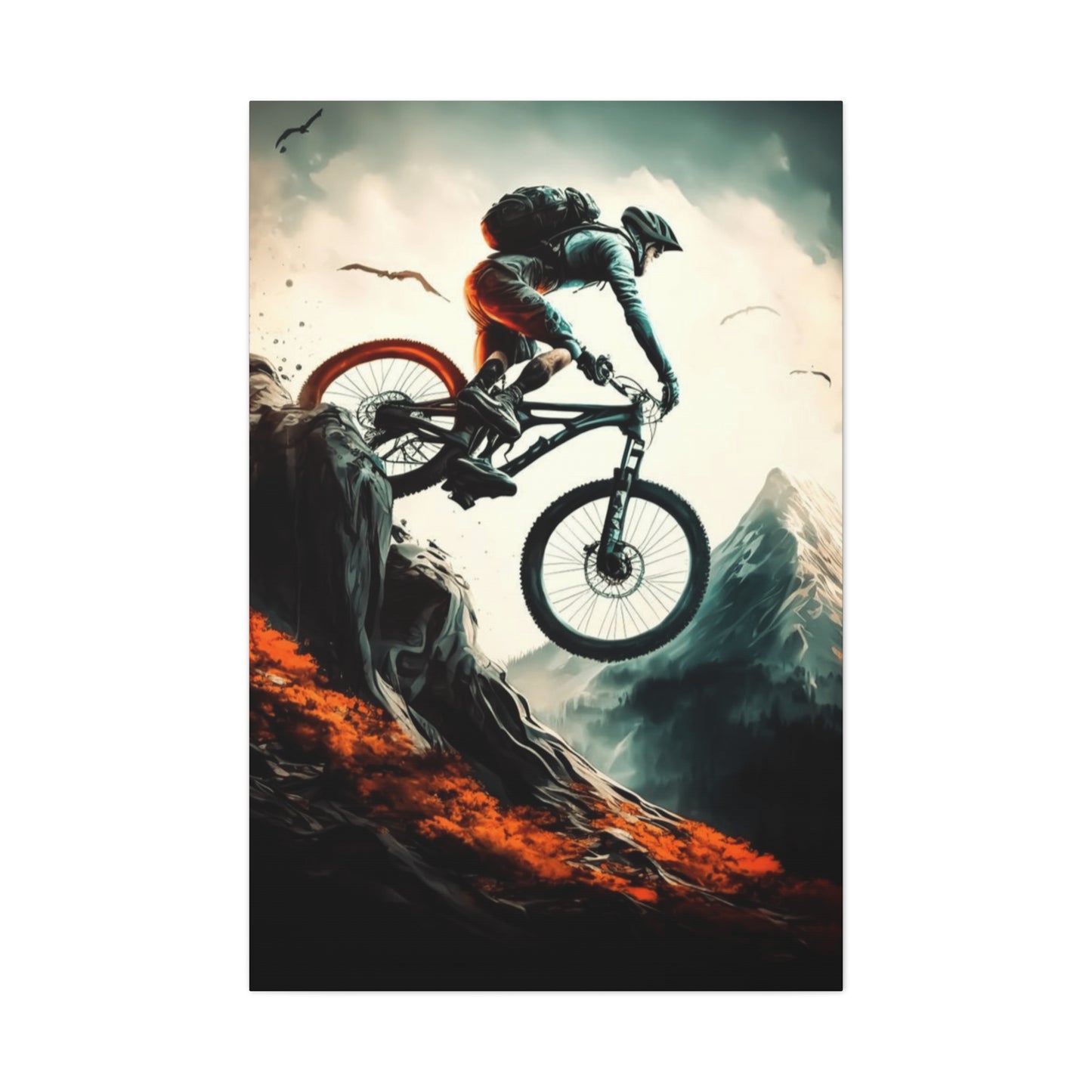Dangerous Bicycle Ride Wall Art & Canvas Prints