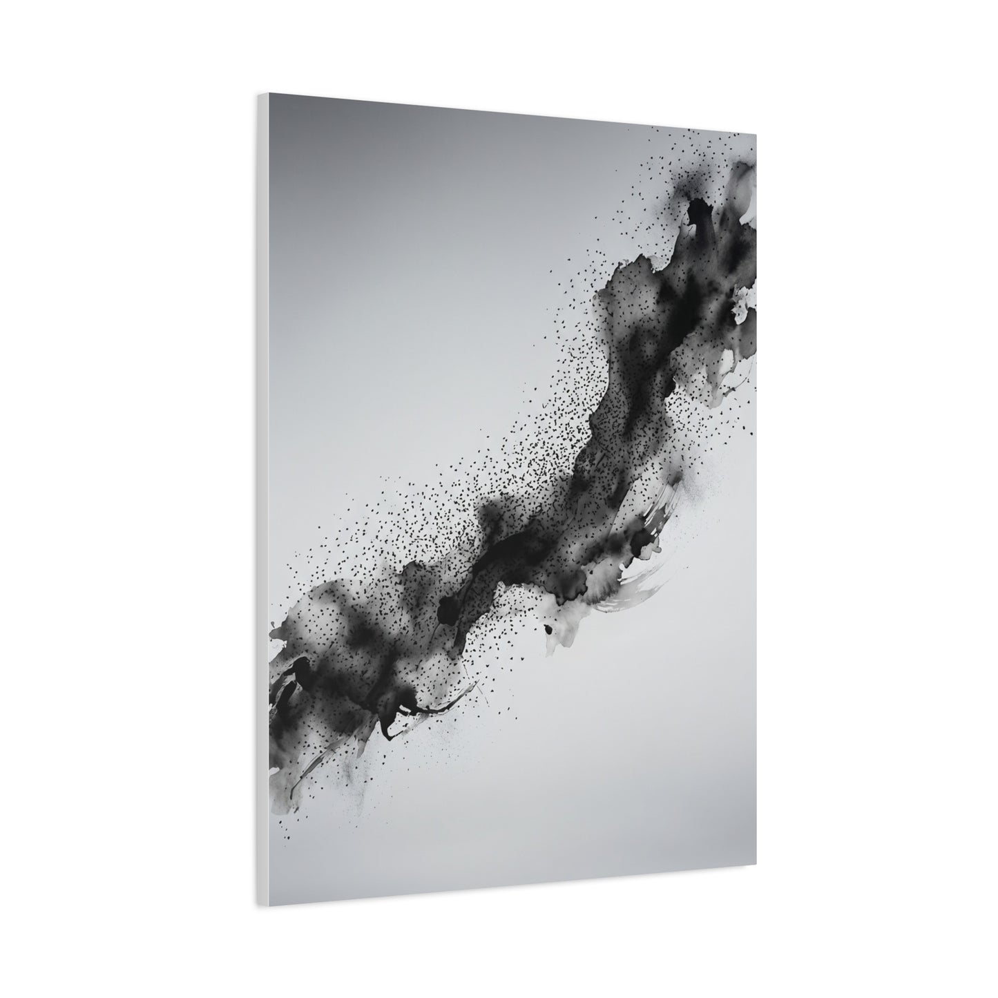 Abstract Ink Motion Romance Minimal Wall Art & Canvas Print