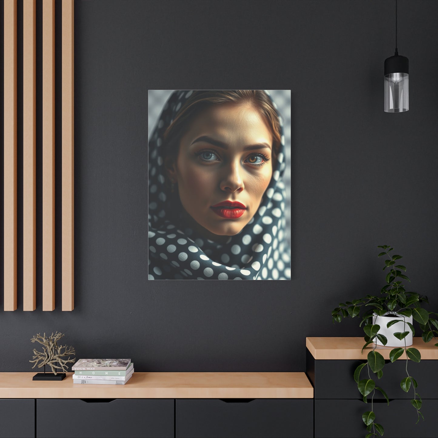 Polka Dot Pattern Art Refined Canvas Wall Art & Canvas Print