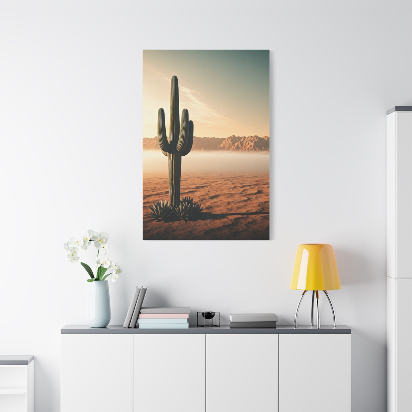 Sunrise Saguaro Desert Horizon Wall Art & Canvas Prints