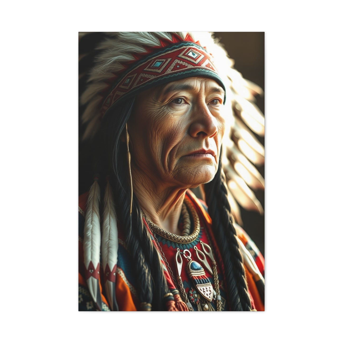 Indigenous Elegance Canvas