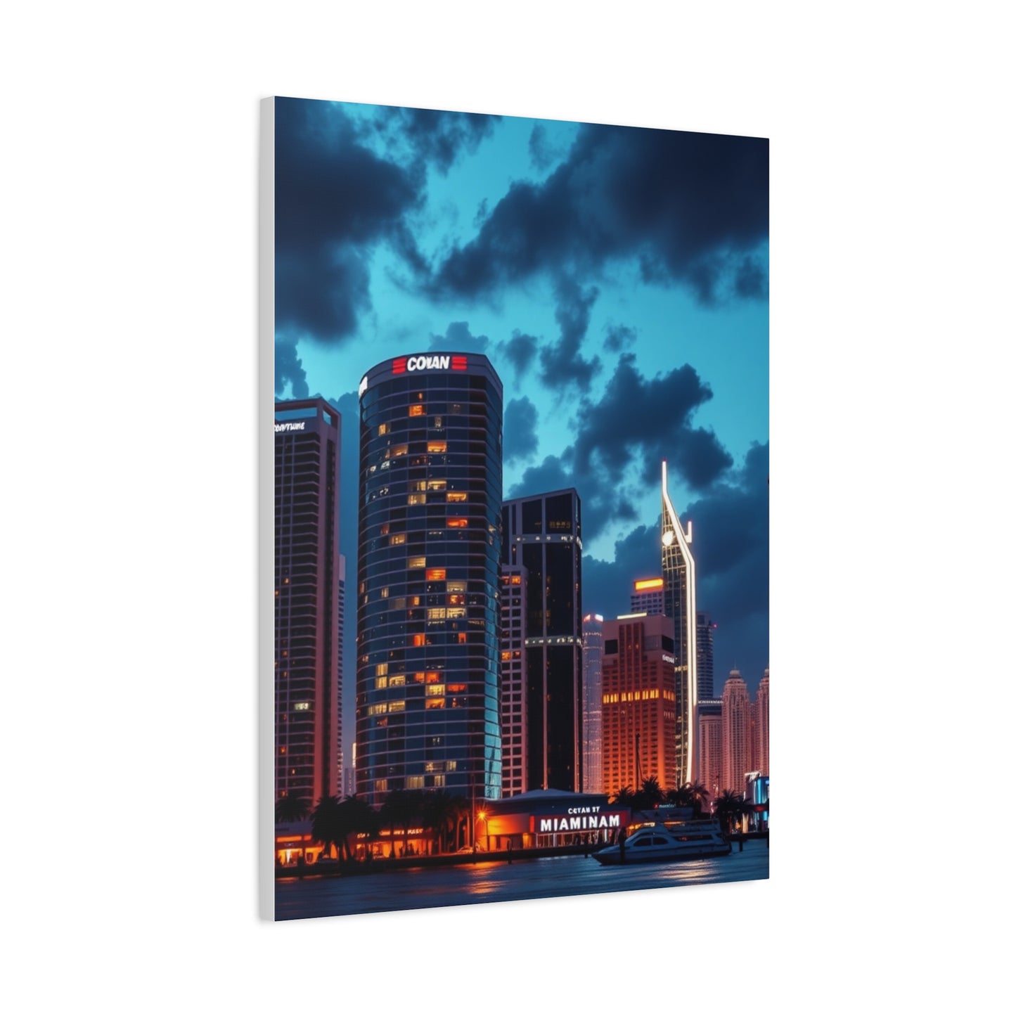 Sophisticated Coastal Skyline Decor Wall Art & Canvas Print