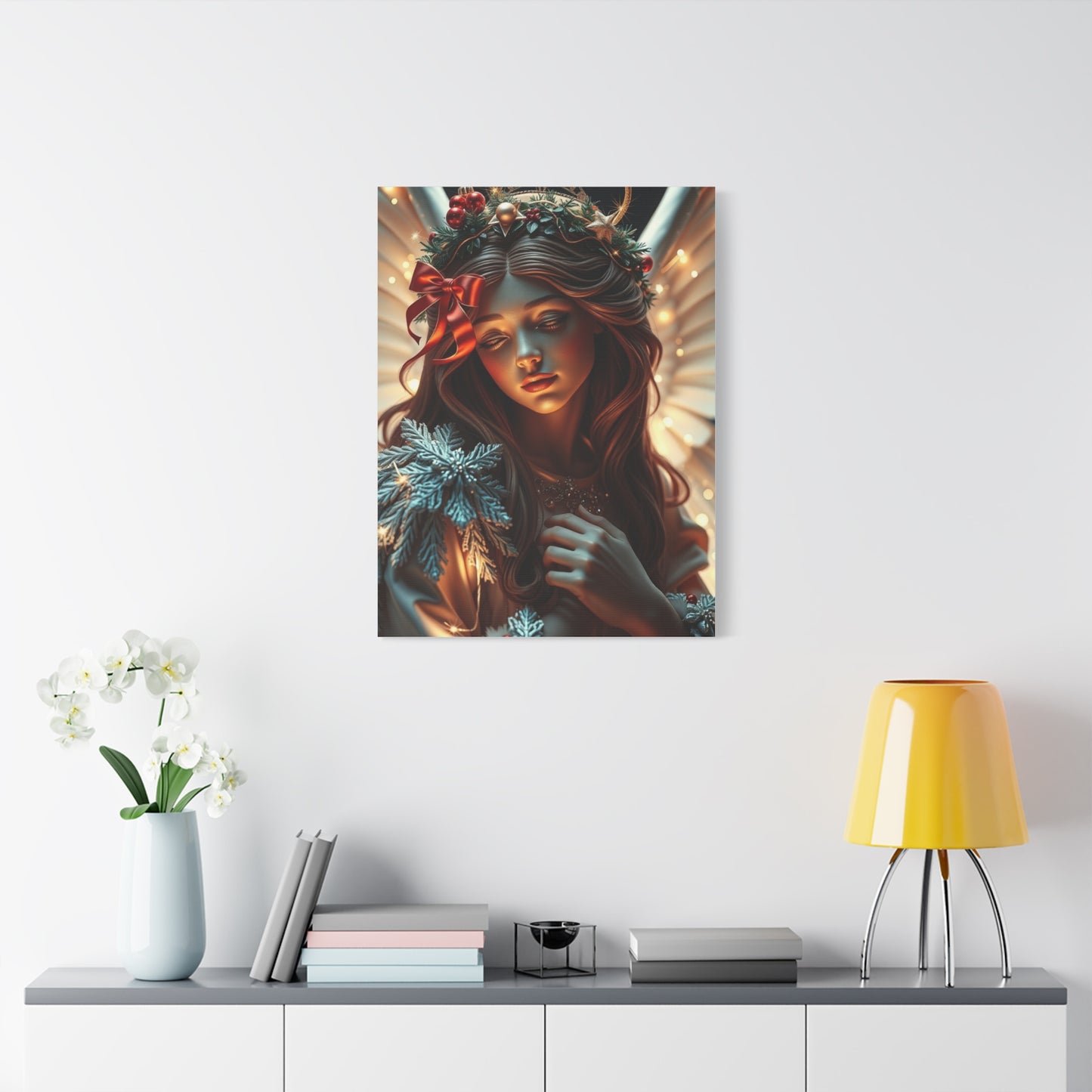 Christmas Angel Art Luxury Canvas Wall Art & Canvas Print