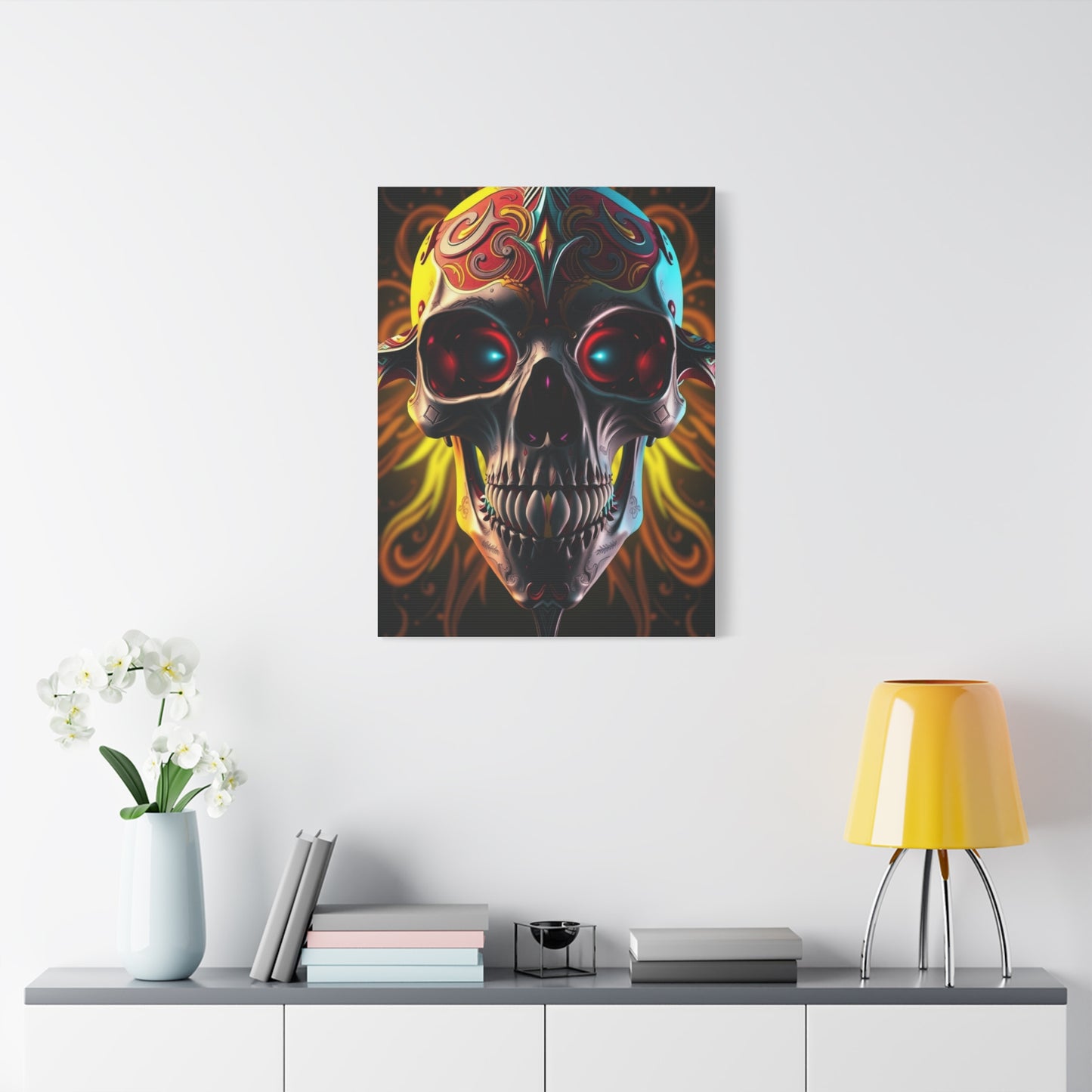 Masterpiece 3D Trippy Skull Art By Ali Gulec Art Vision Wall Art & Canvas Print