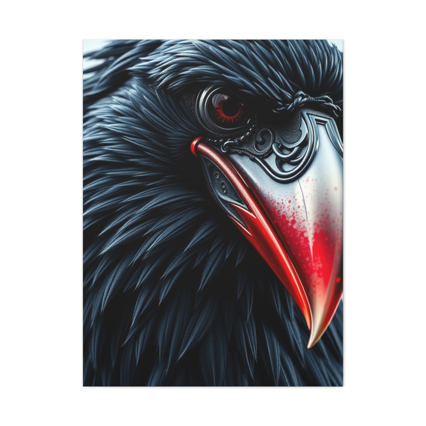 Ebon Sentinel Canvas wall art & canvas print