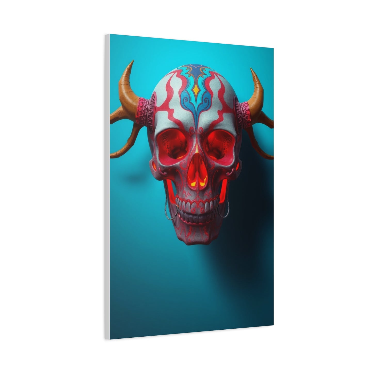 Elite 3D Trippy Skull Art By Ali Gulec Art Vision Wall Art & Canvas Print