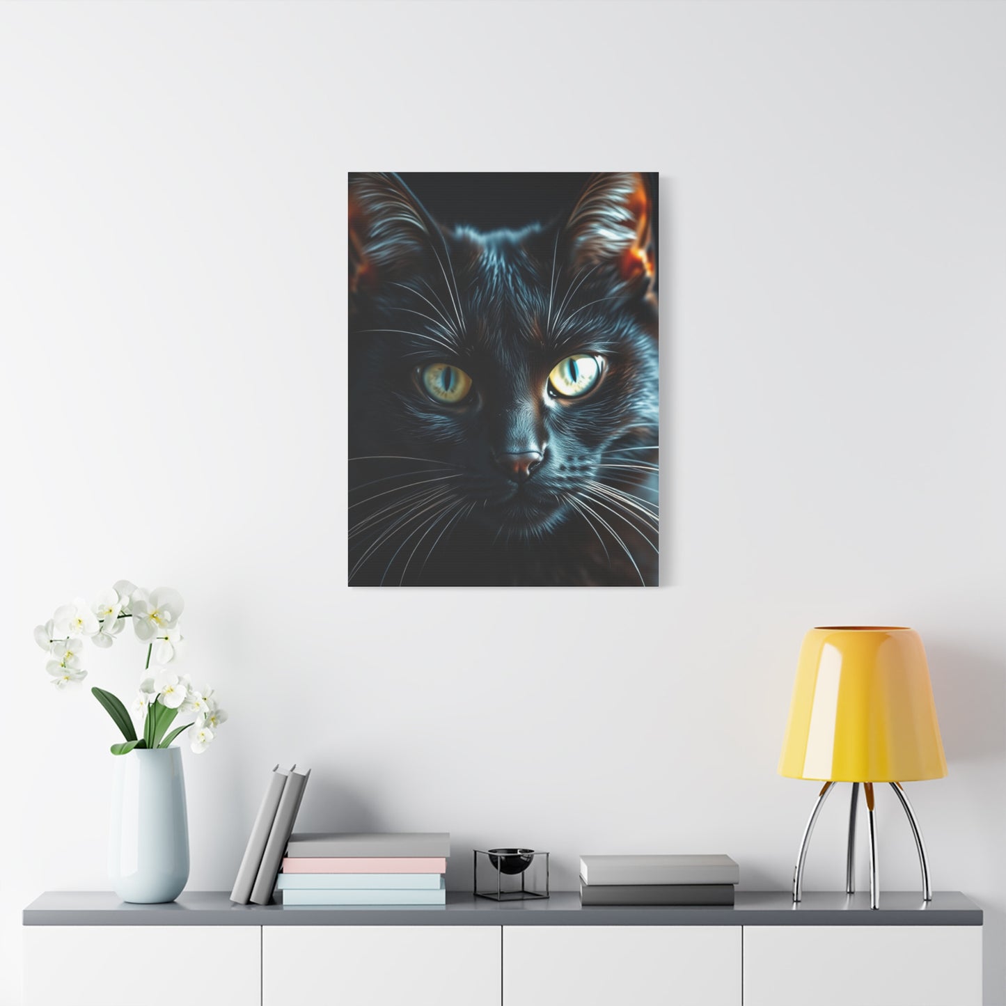 Masterpiece Black Cat Art Vision Wall Art & Canvas Print