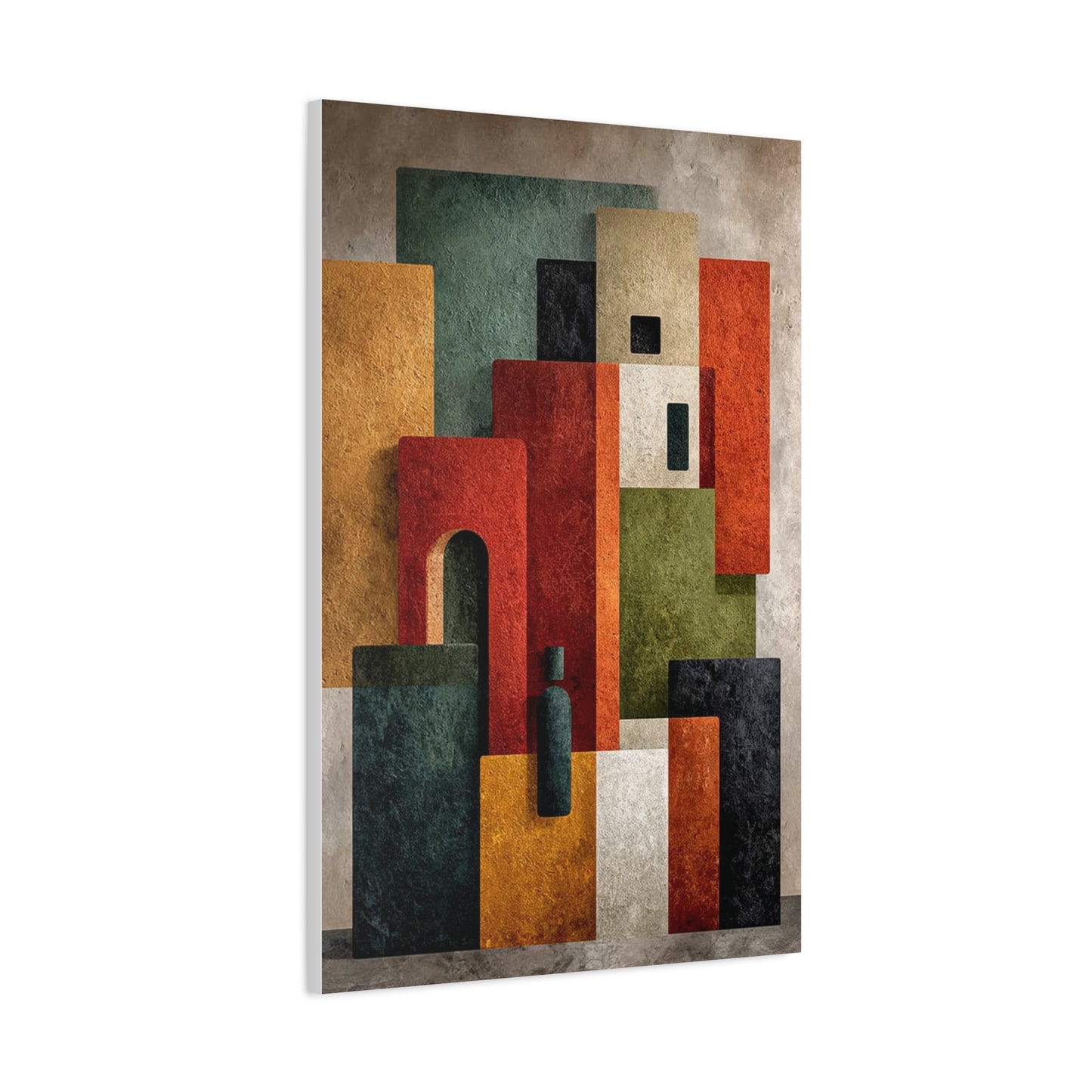 Contemporary Color Block Abstract Wall Art & Canvas Print