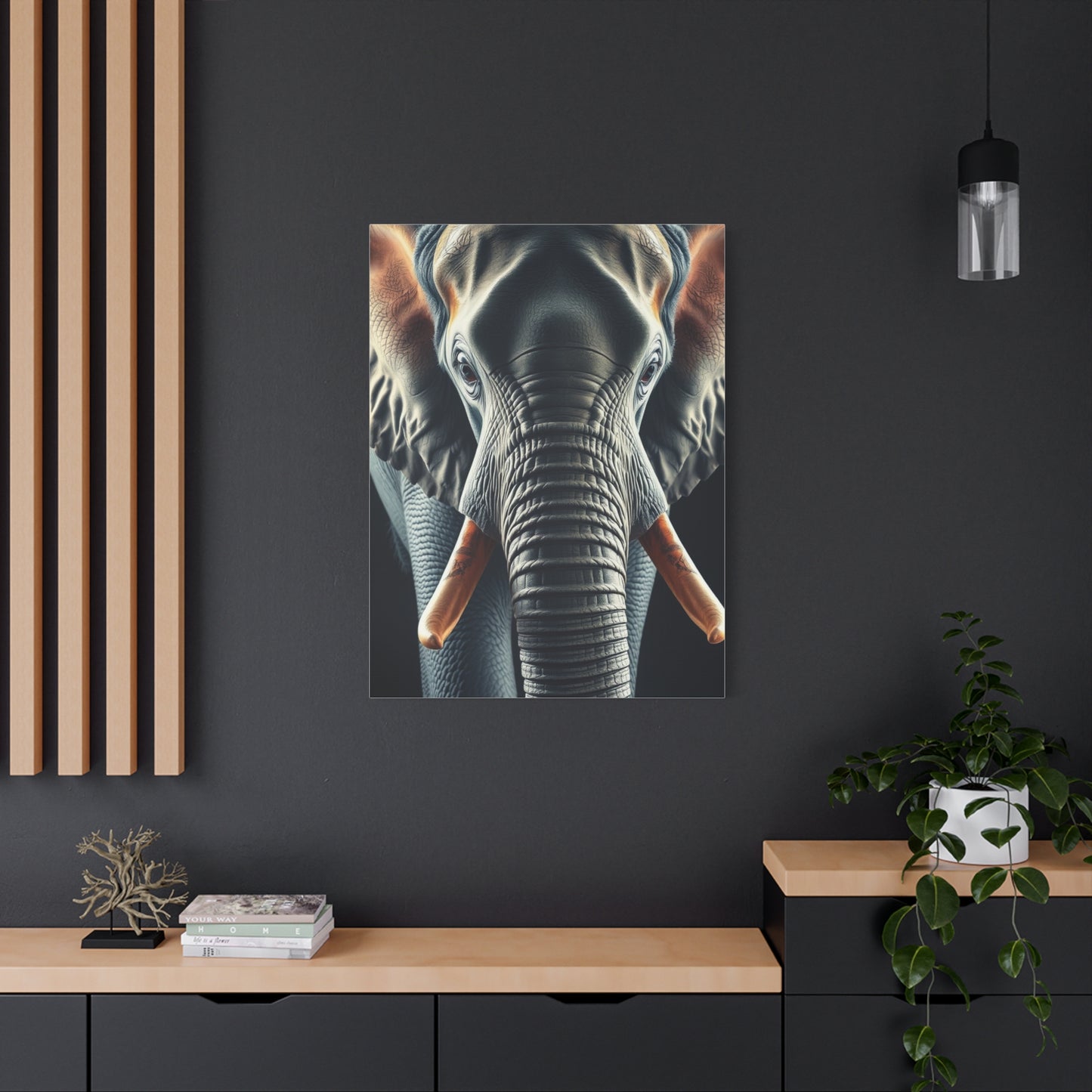 Majestic Pachyderm Portrait Wall Art & Canvas Print