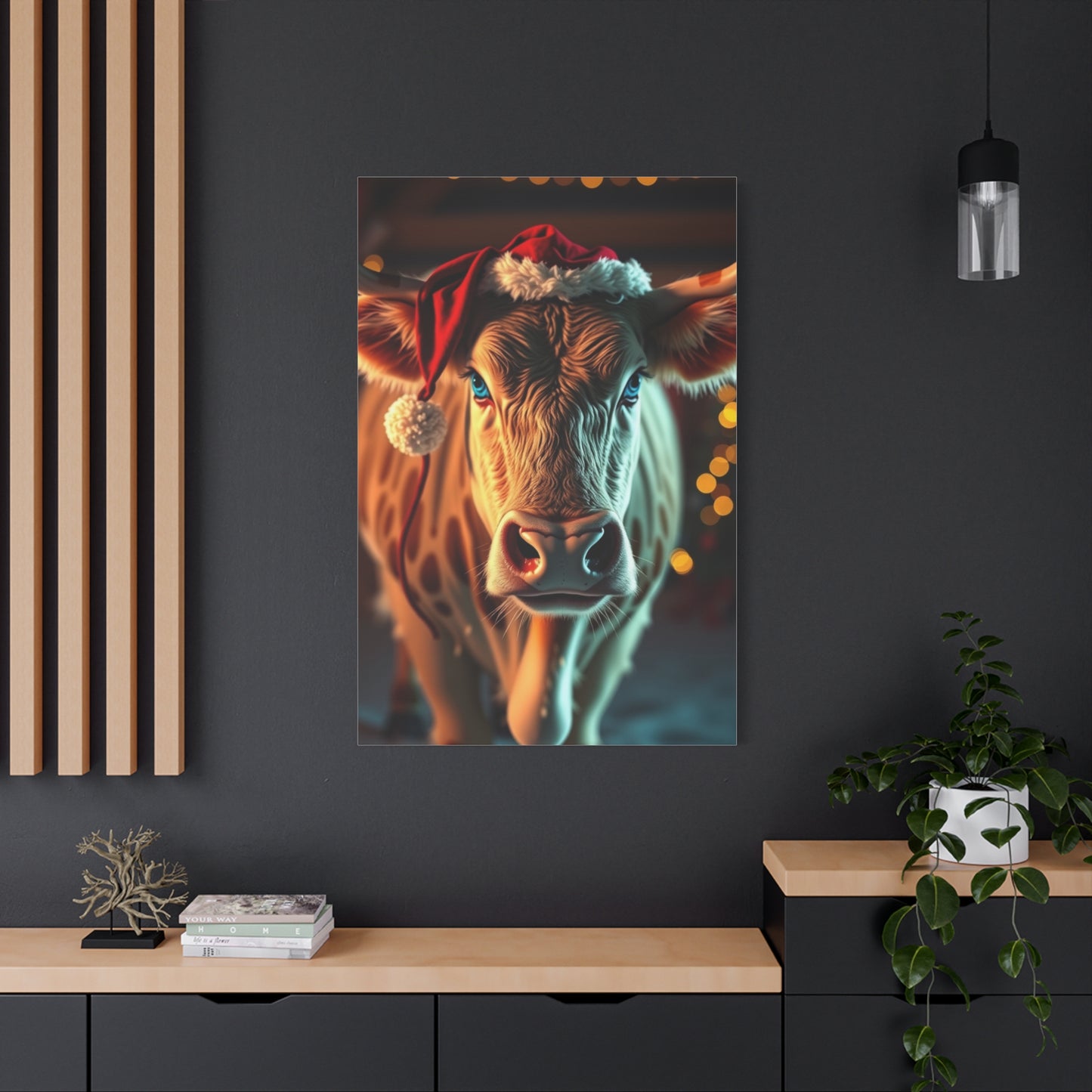 Festive Cattle Reverie Art wall art & canvas print
