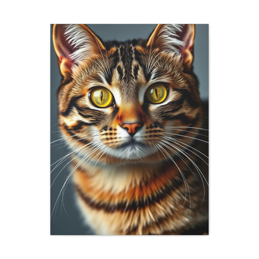 Tabby Cat Art Refined Canvas Wall Art & Canvas Print