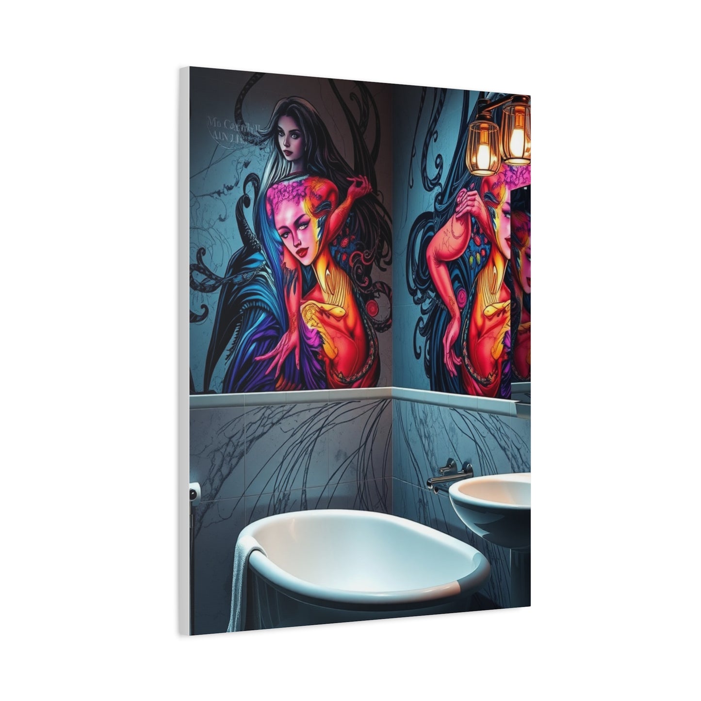 Aqua Reverie Wall Masterpiece Wall Art & Canvas Print