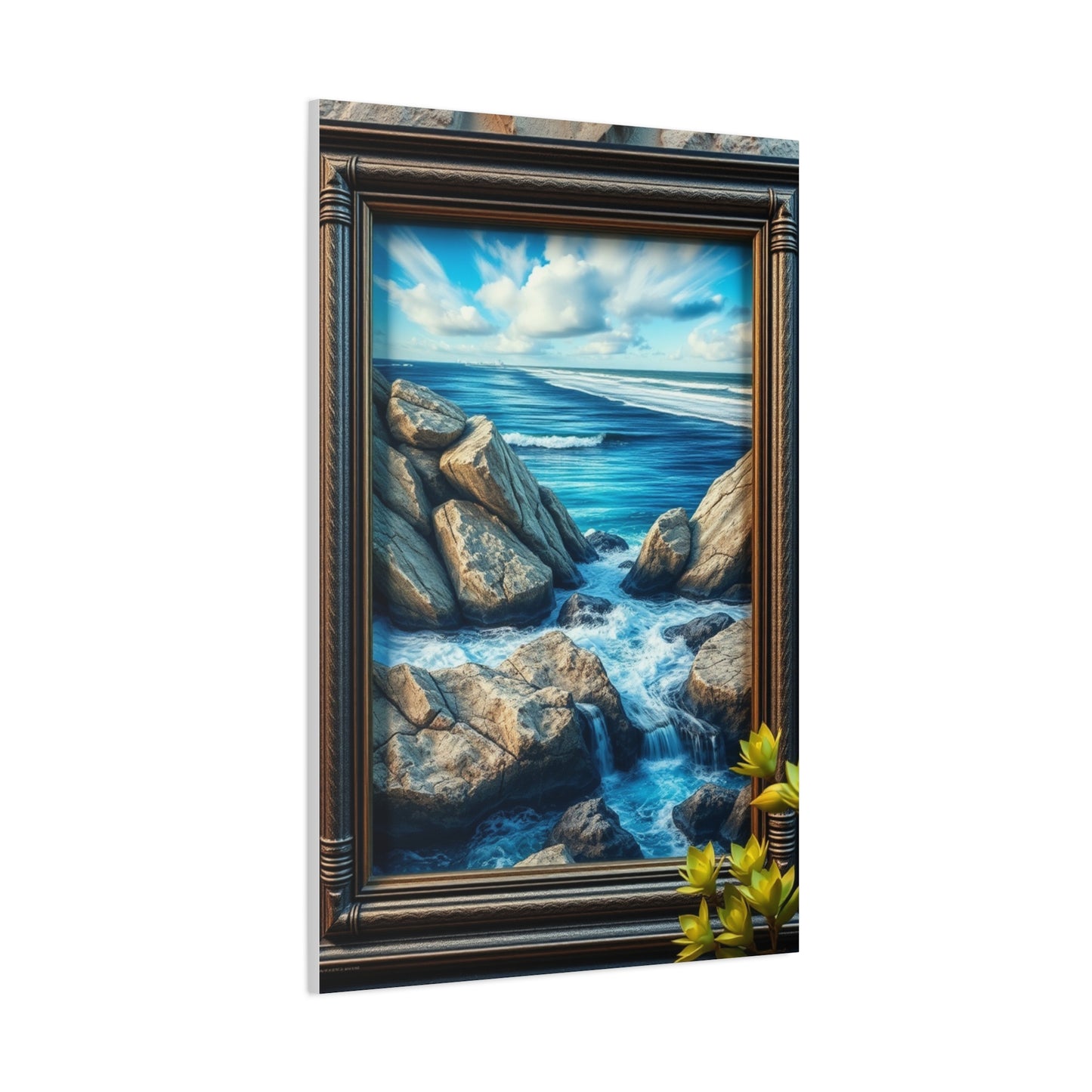 Serene Shoreline Elegance Wall Art & Canvas Print