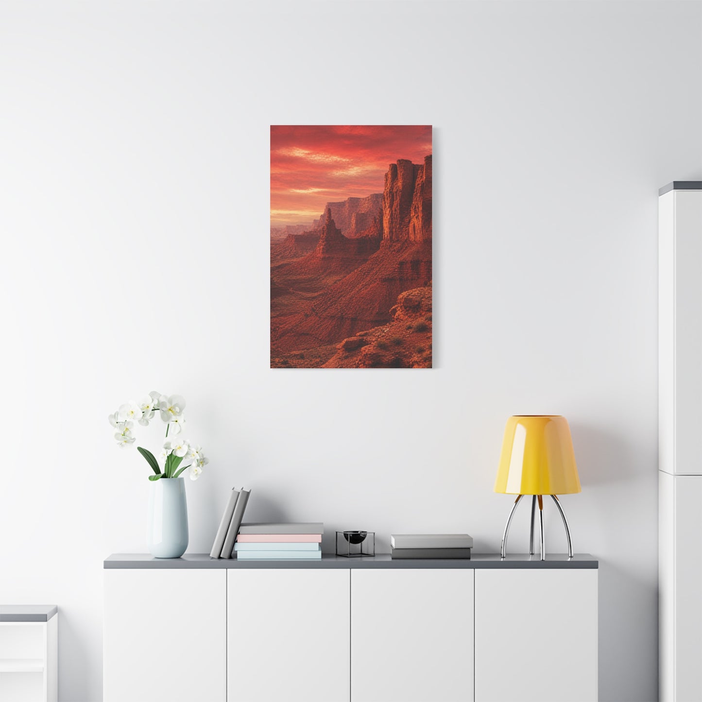 Desert Red Canyon Landscape Wall Art & Canvas Print