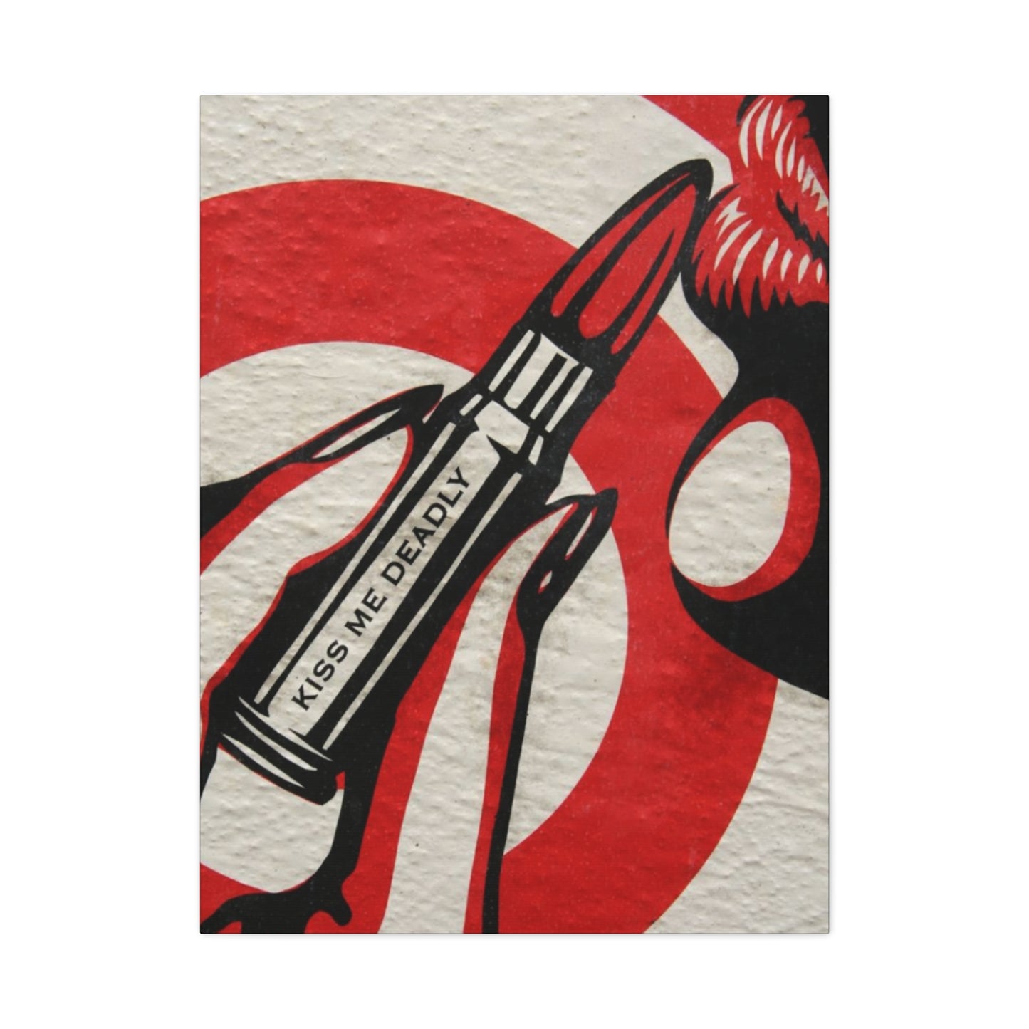 Kiss Me Deadly Lips Wall Art & Canvas Prints
