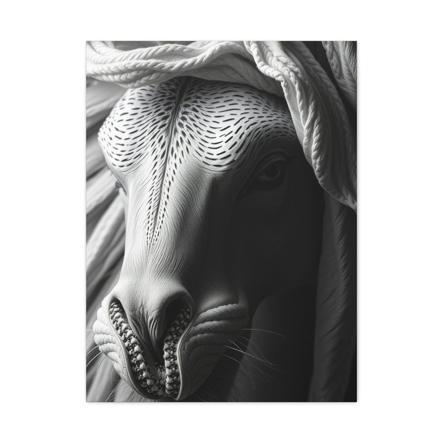 Luxe Noir Blanc Canvas Wall Art & Canvas Print