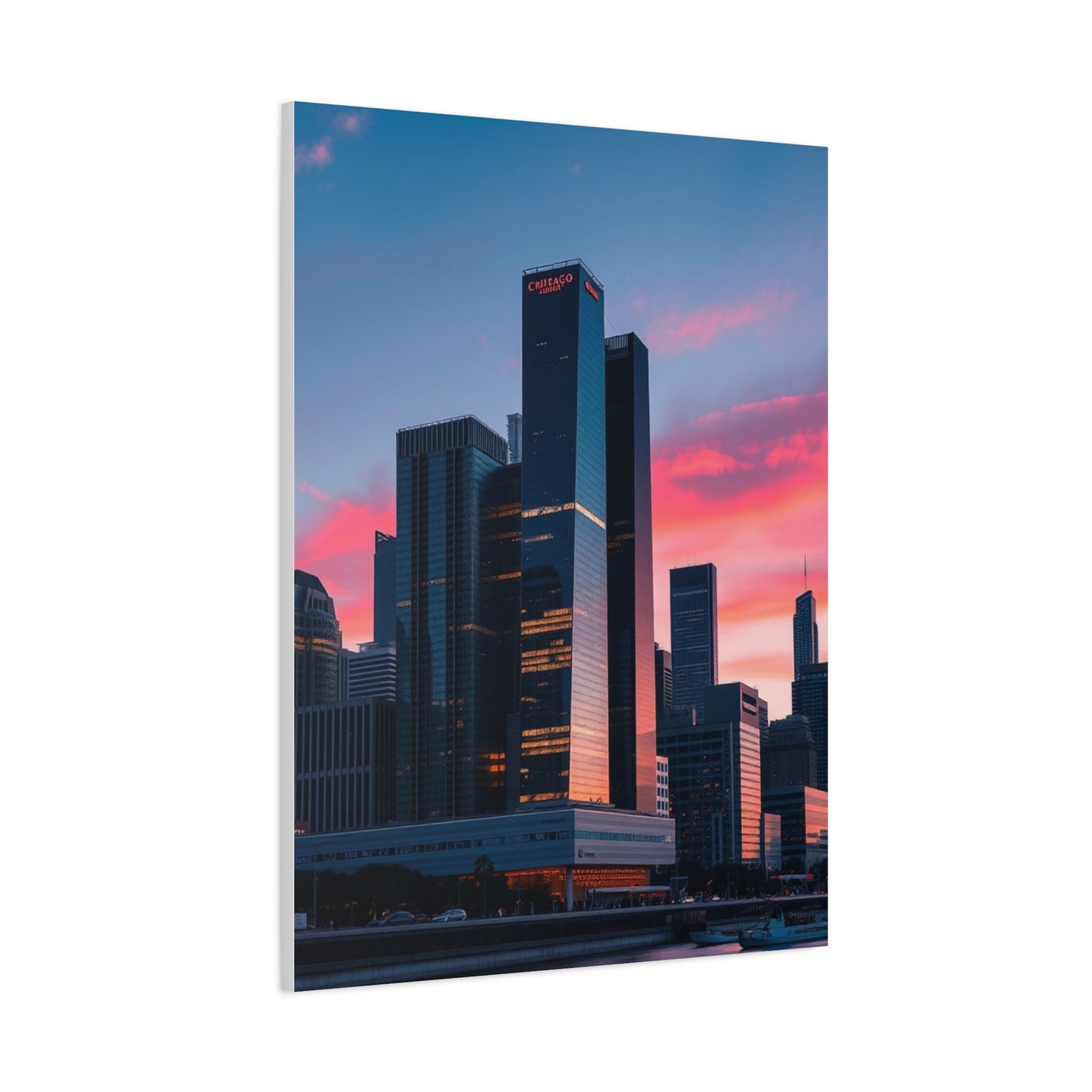 Chicago Skylines Art Refined Canvas Wall Art & Canvas Print