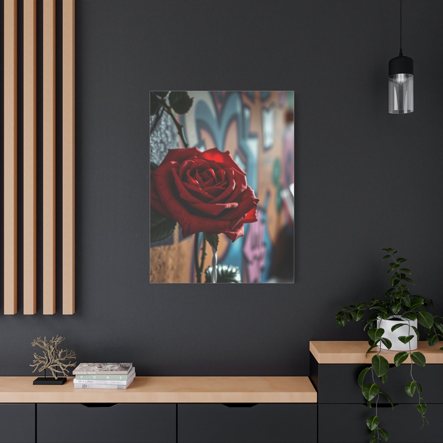 Roses in Urban Symphony Wall Art & Canvas Print