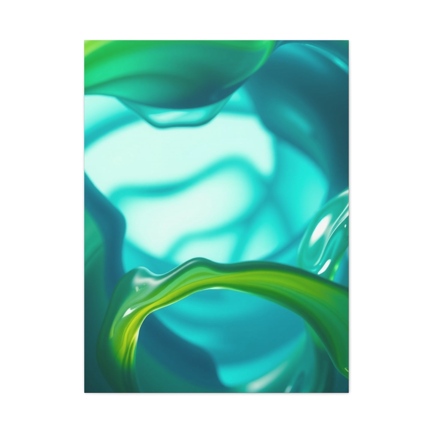 Blue & Green Art Luxury Canvas Wall Art & Canvas Print