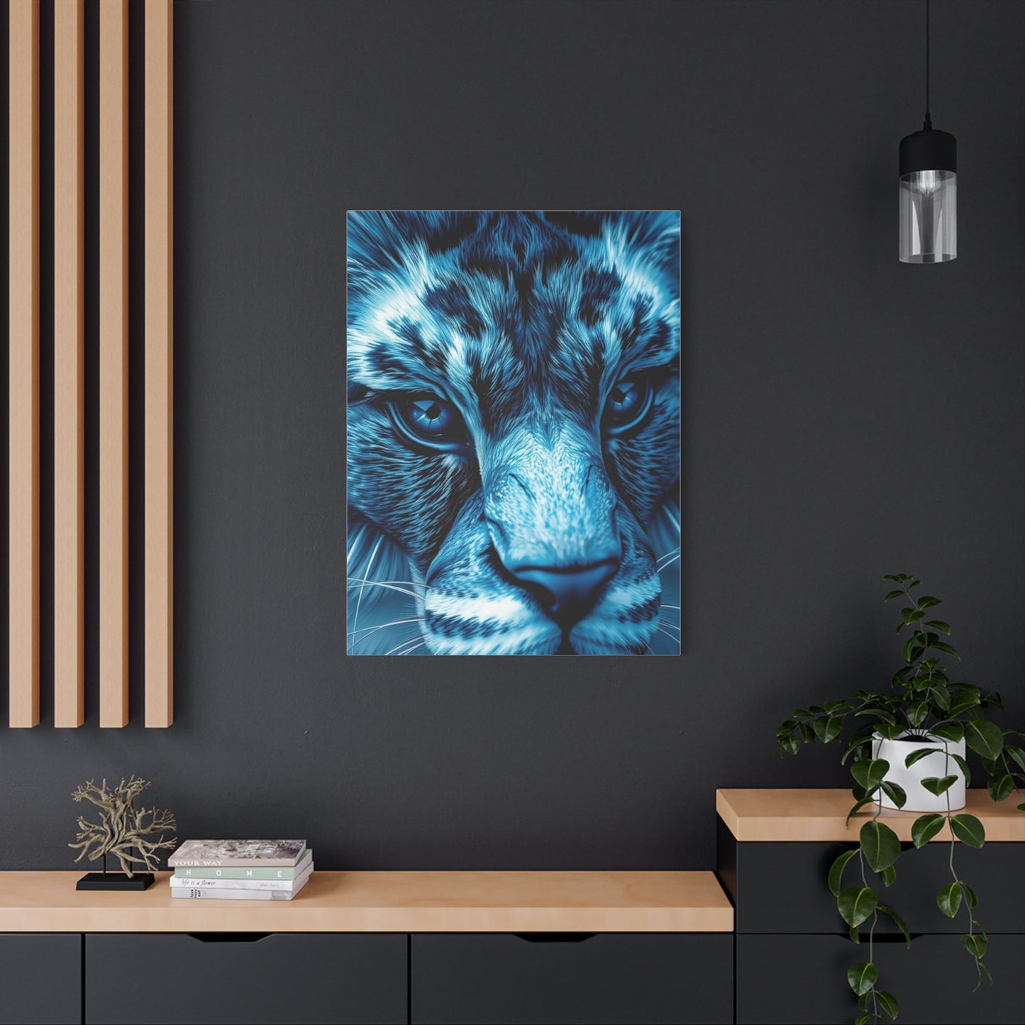 Masterpiece Blue & Gray Art Vision Wall Art & Canvas Print