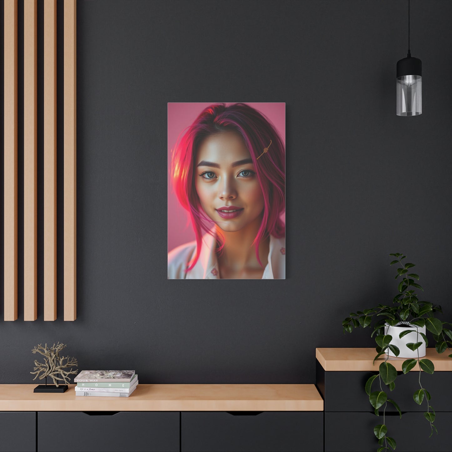 Vision Magenta Art Art Wall Art & Canvas Print