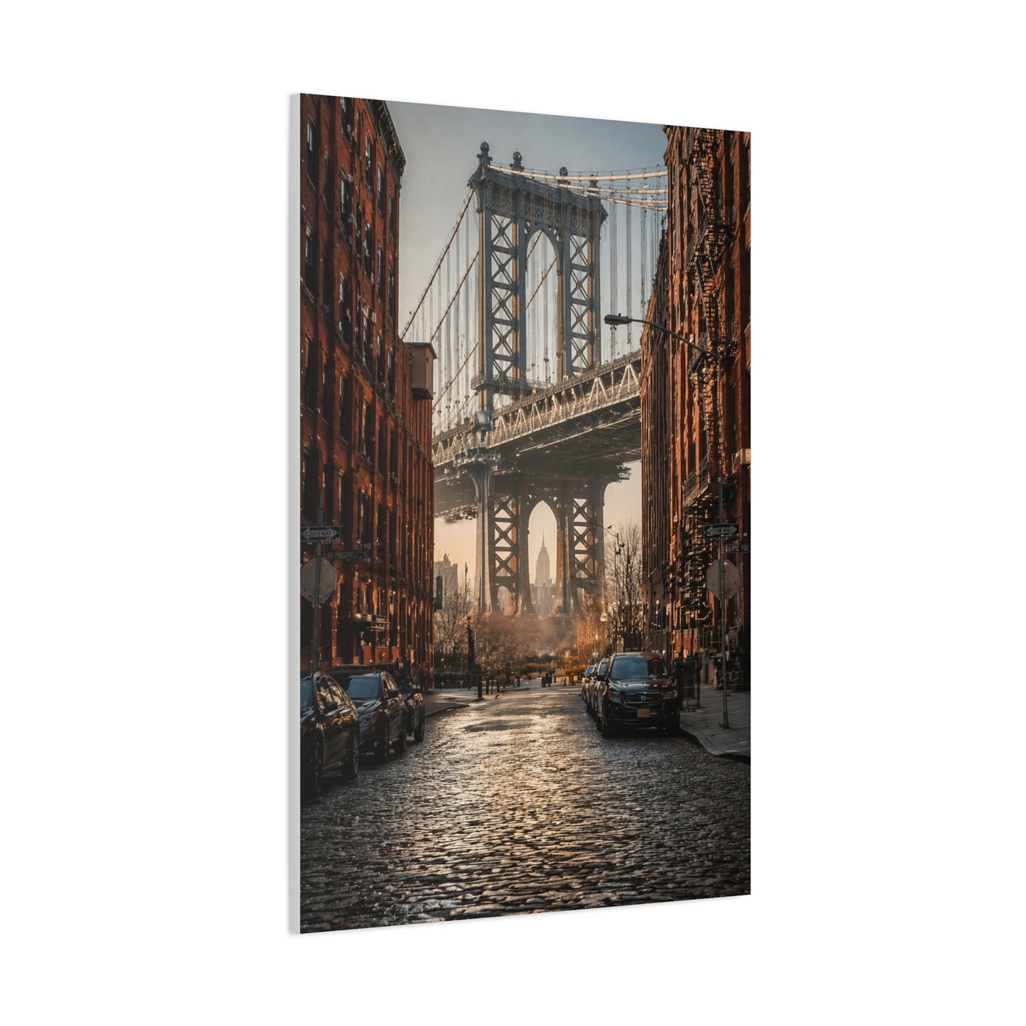 DUMBO Manhattan Bridge Perspective Wall Art & Canvas Print