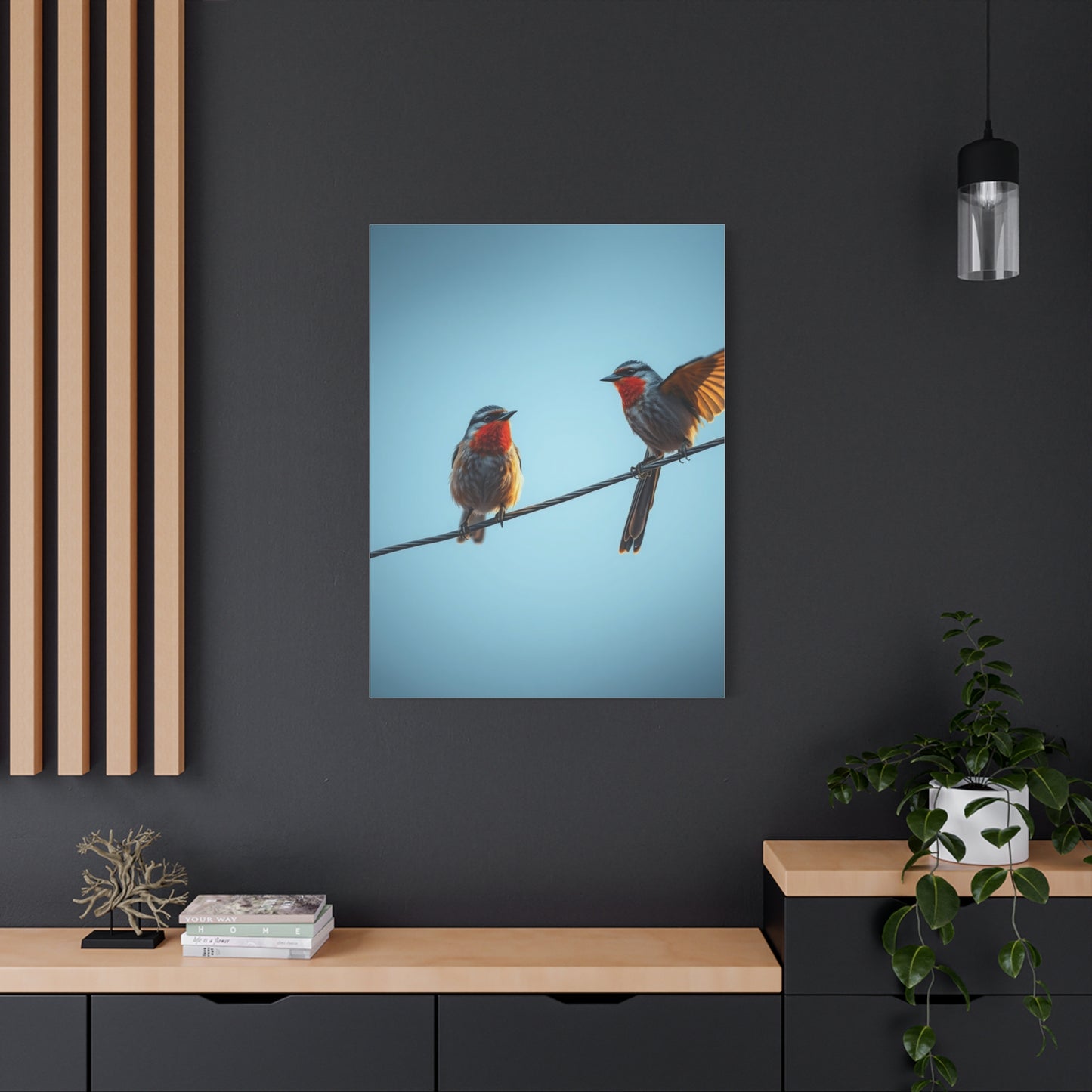 Elite Birds On a Wire Art Vision Wall Art & Canvas Print