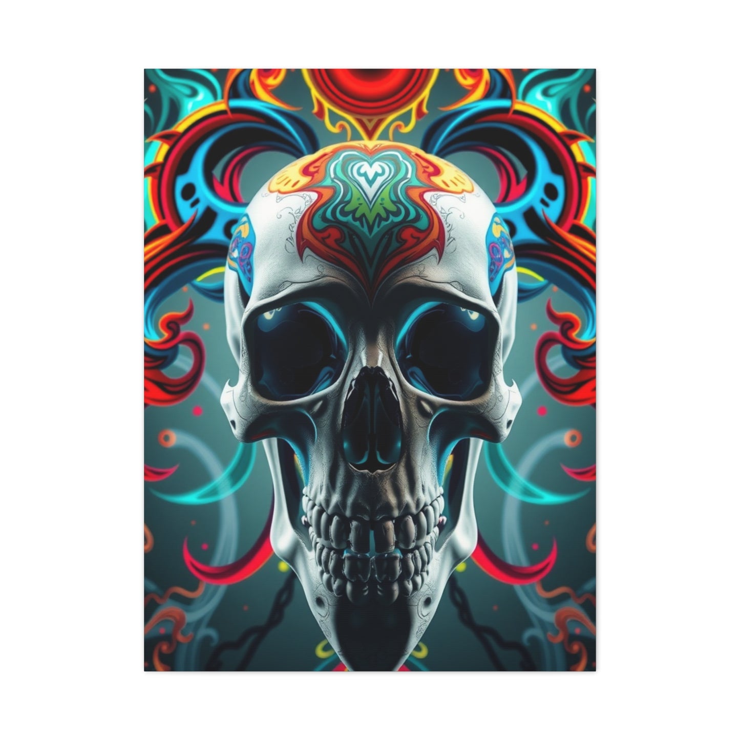 Collection 3D Trippy Skull Art By Ali Gulec Art Art Wall Art & Canvas Print