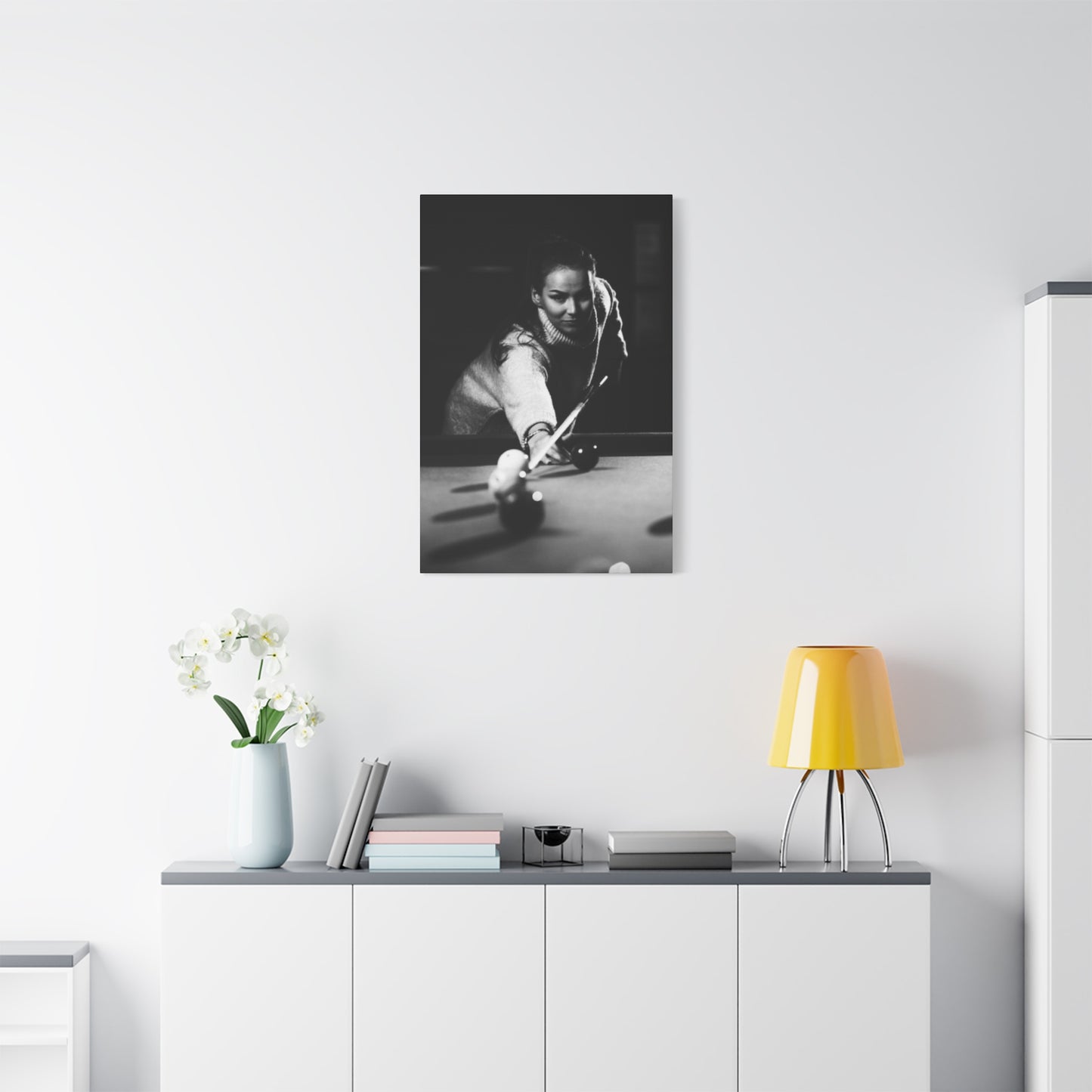 Women Playing Billiard Wall Art & Canvas Prints