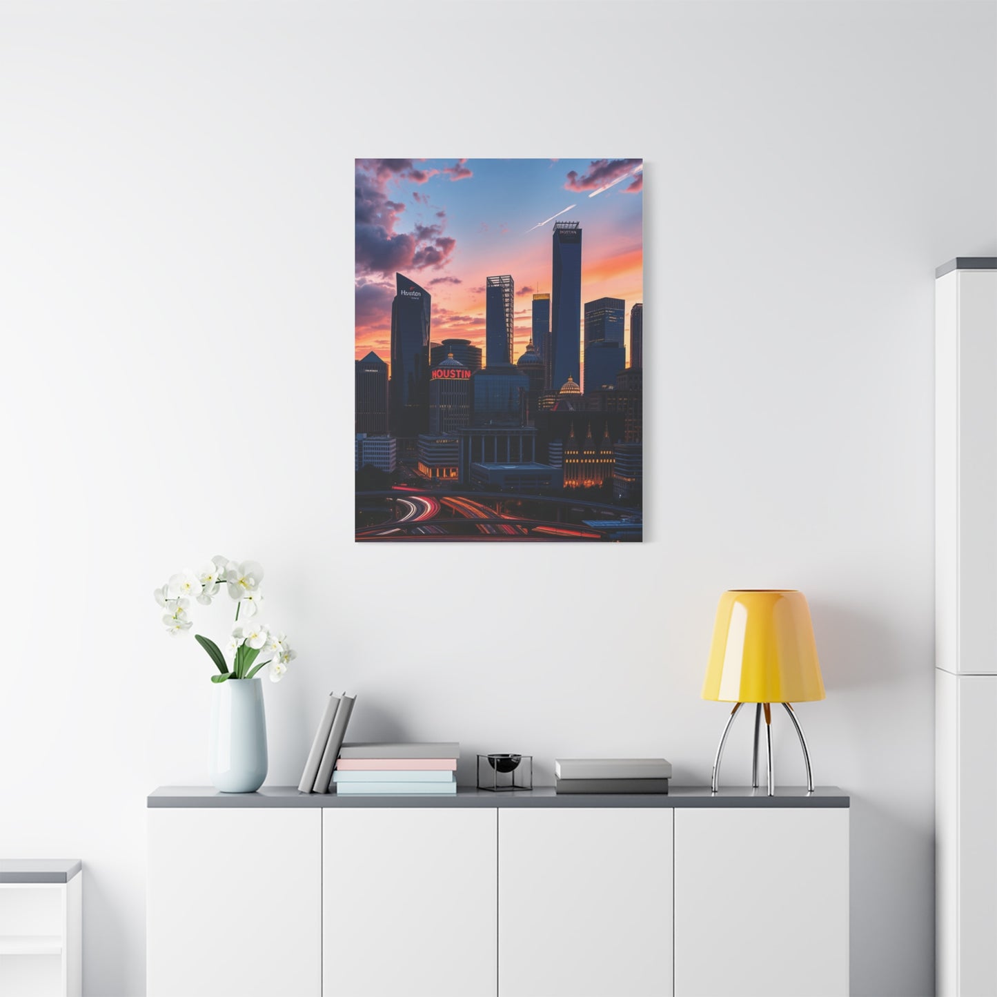 Houston Skylines Art Supreme Gallery Wall Art & Canvas Print