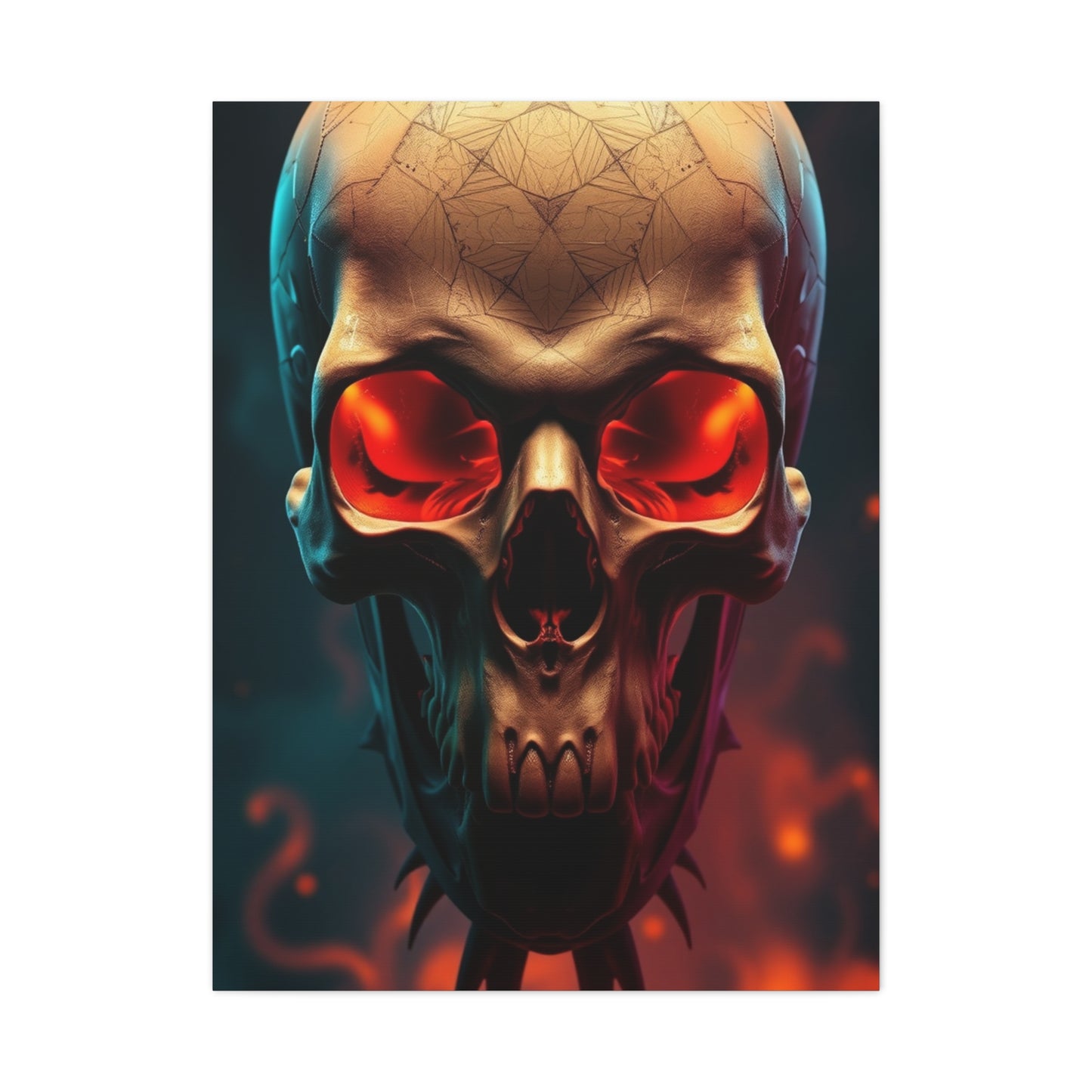 Opulent Skull Aesthetics Wall Art & Canvas Print