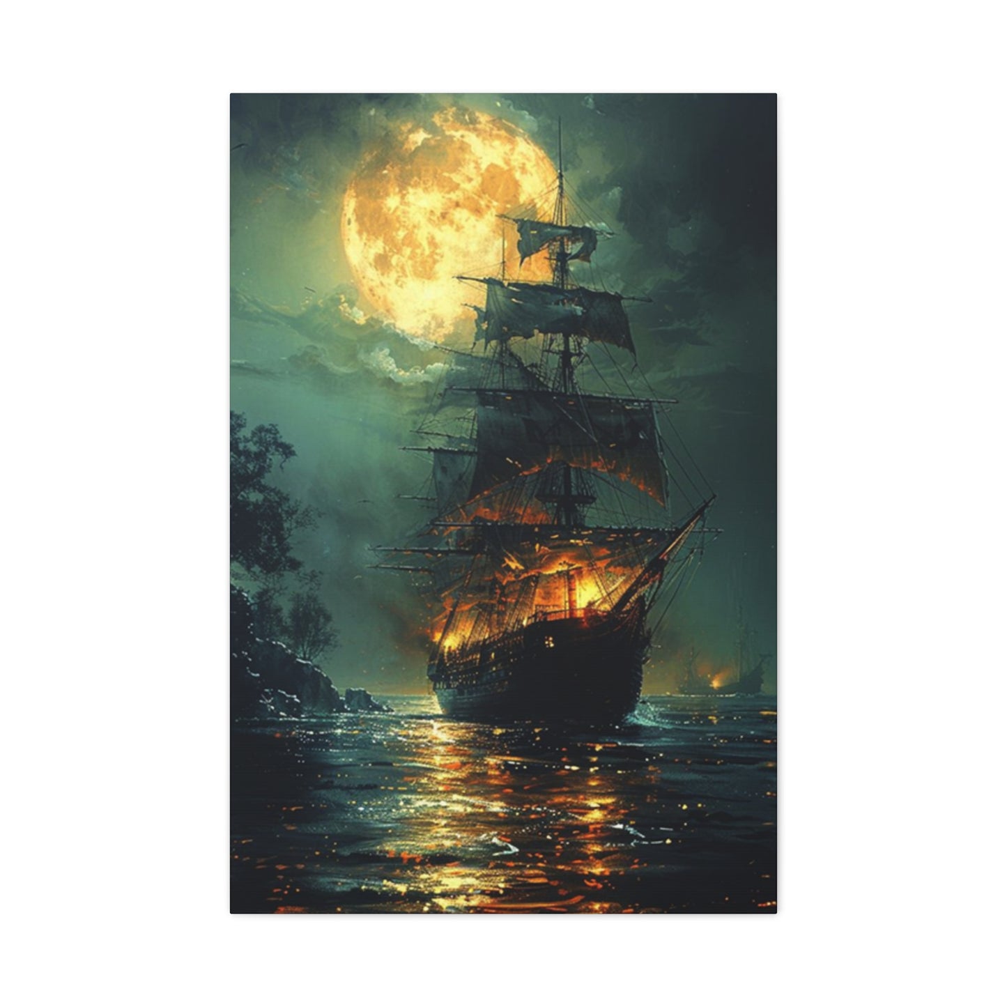 Large Ship Sailing Painting Wall Art & Canvas Prints