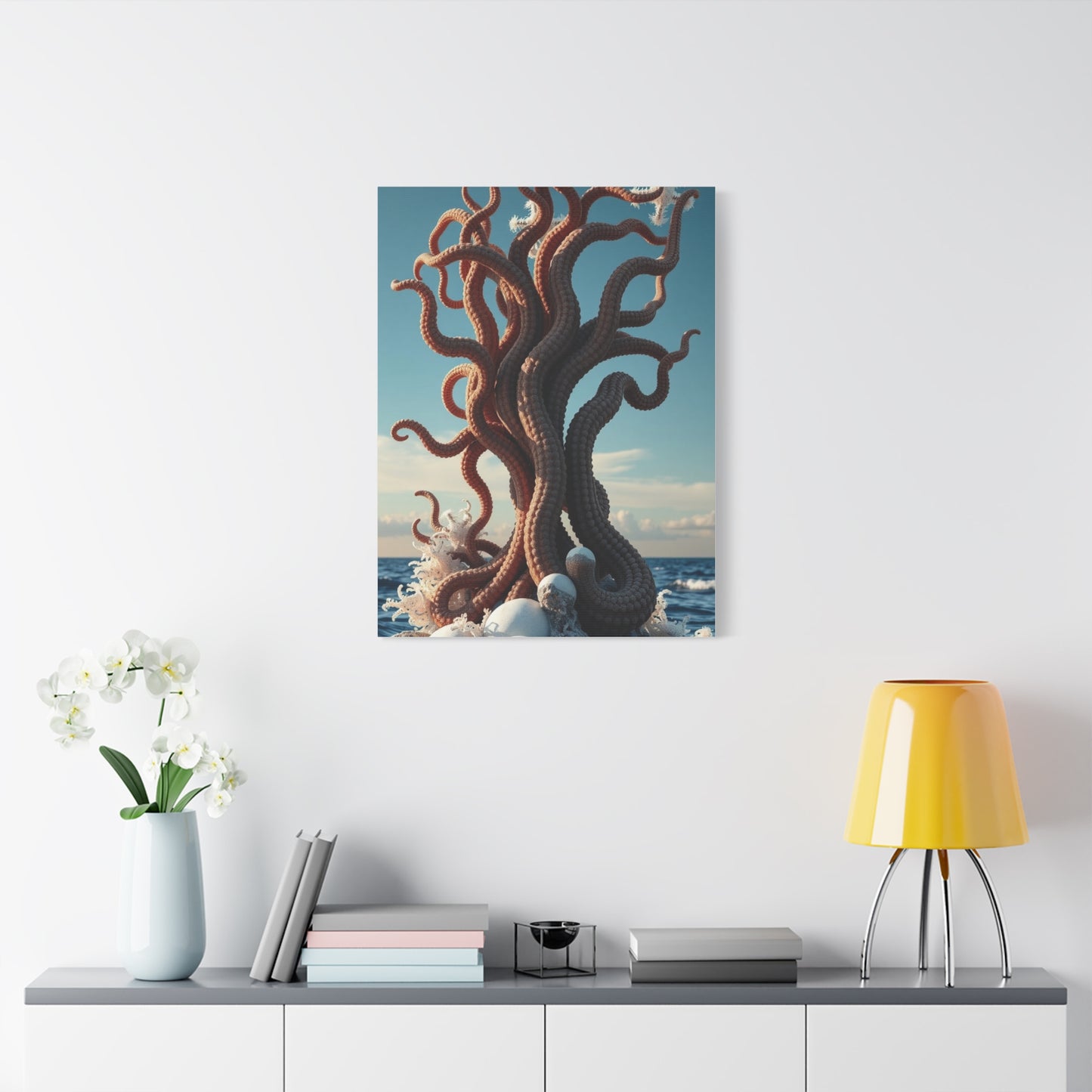 Aquamarine Marvel Canvas Wall Art & Canvas Print