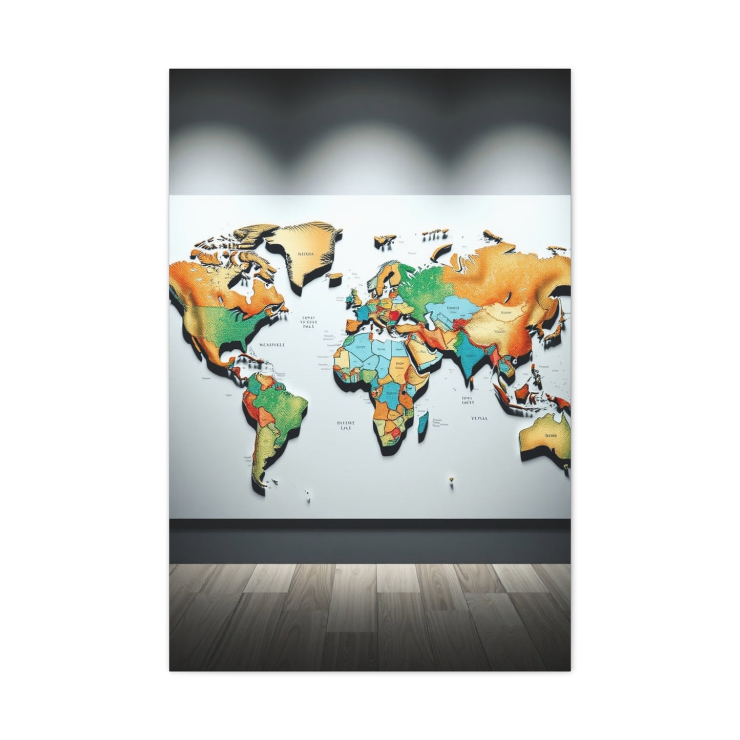 World Map Art Luxury Canvas Wall Art & Canvas Print
