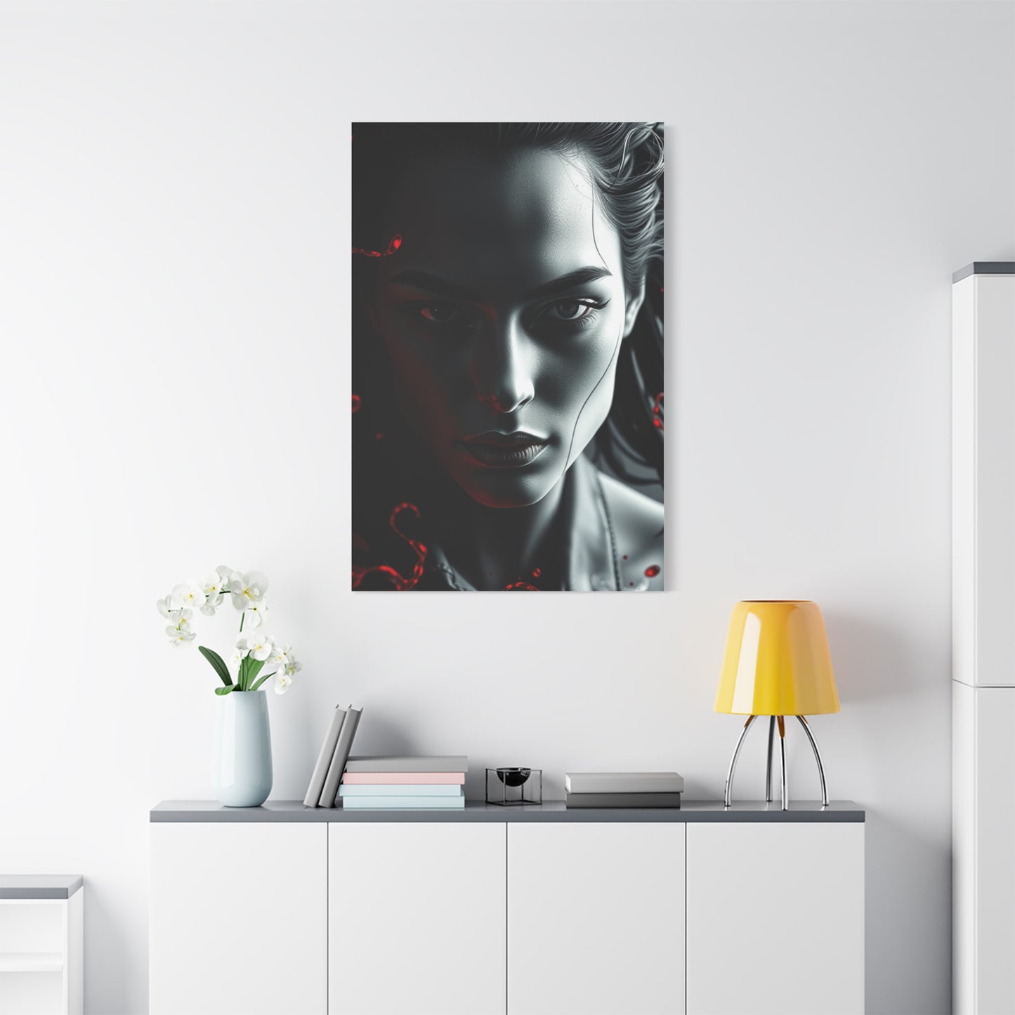 Black, White & Red Art Luxury Canvas Wall Art & Canvas Print