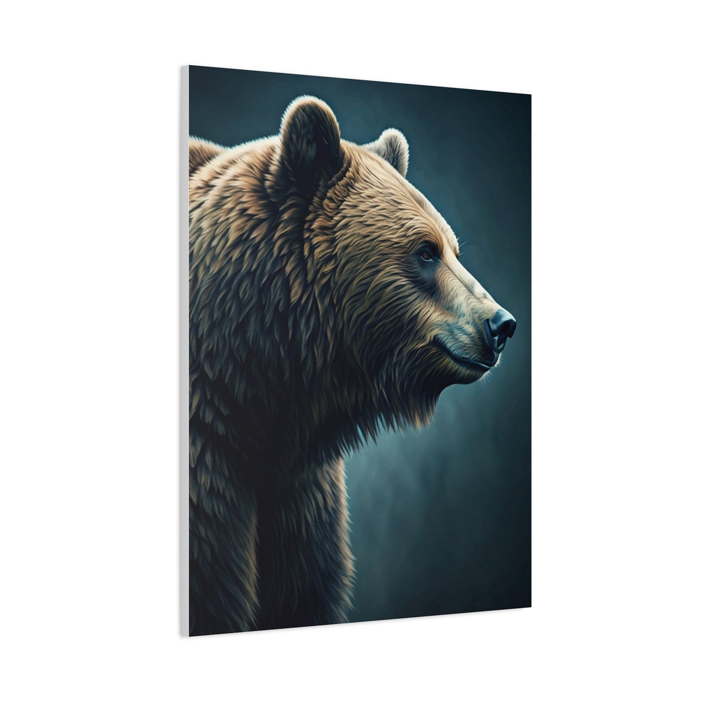 Side Profile Bear Elegance Wall Art & Canvas Prints