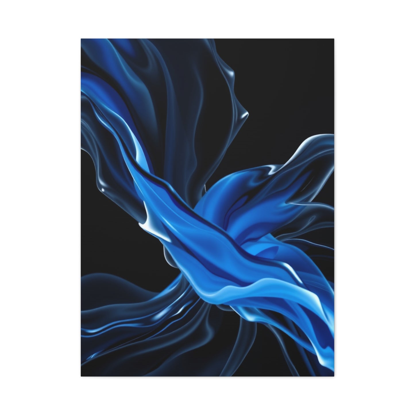 Supreme Black, White & Blue Art Collection Wall Art & Canvas Print