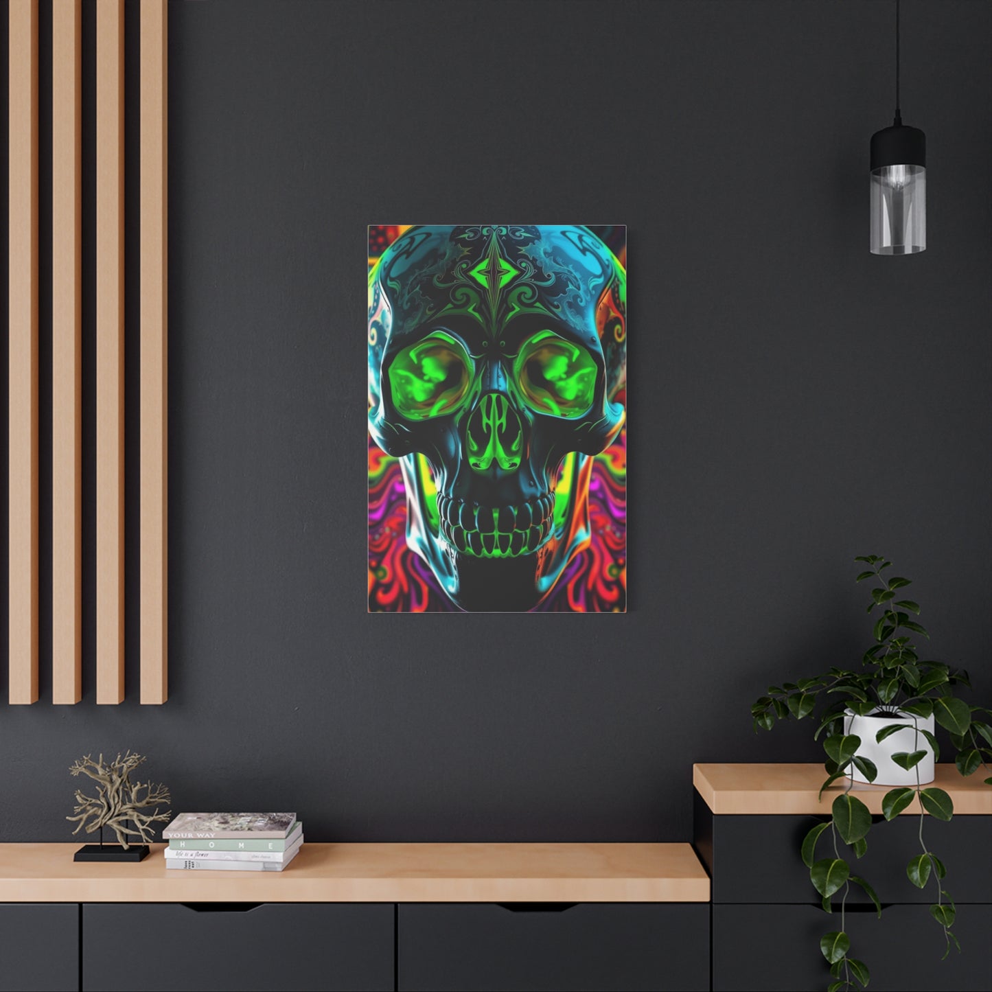 Mystic Skull Kaleidoscope Wall Art & Canvas Print