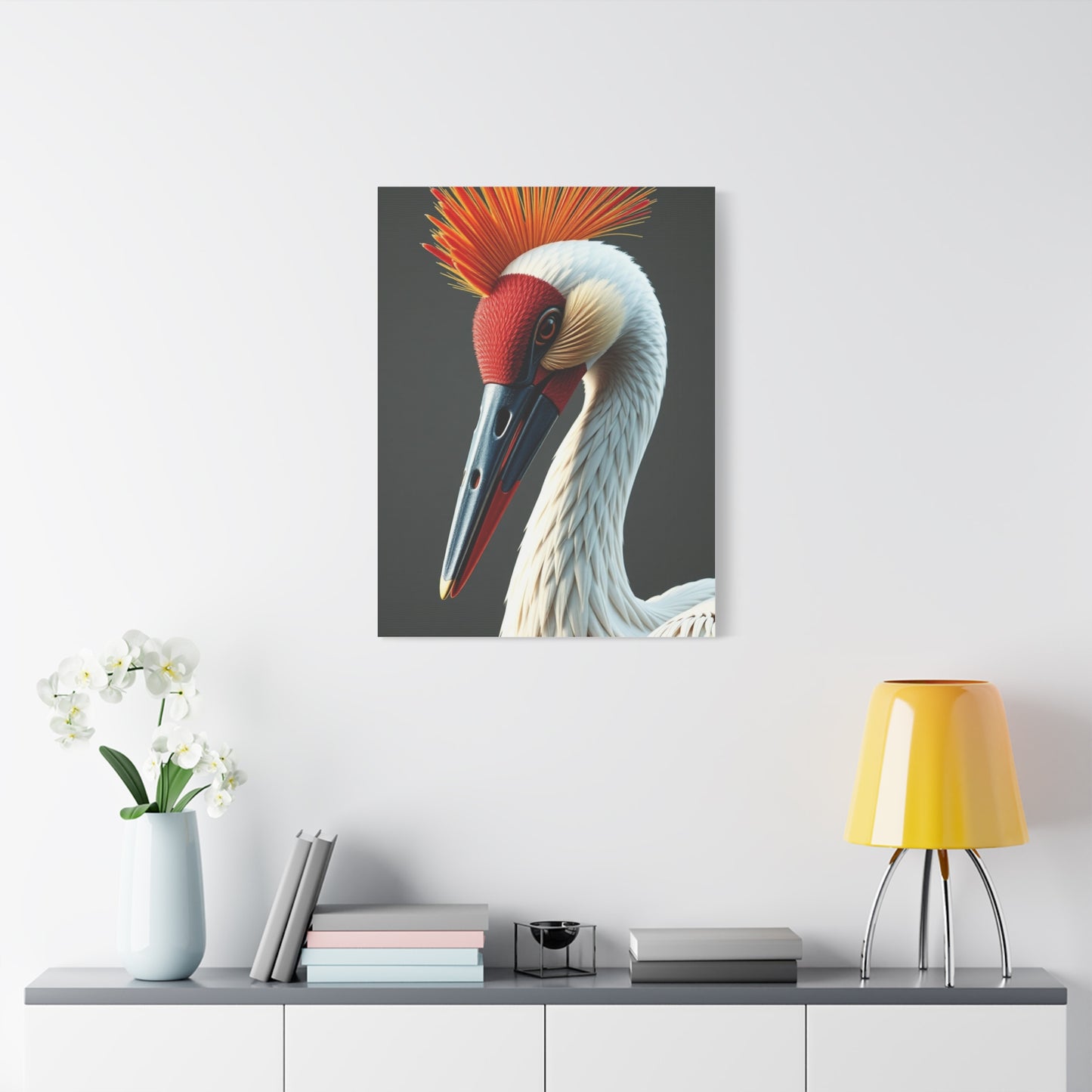 Elite Crane Bird Art Vision Wall Art & Canvas Print