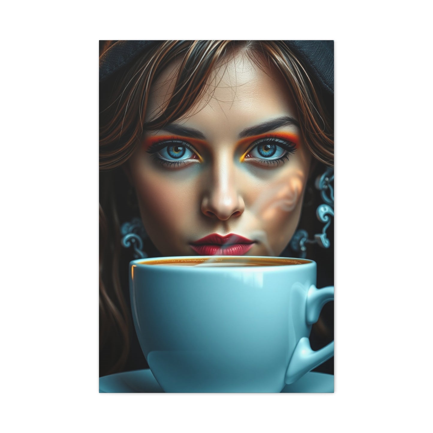 Caffeine Reverie Canvas Wall Art & Canvas Print