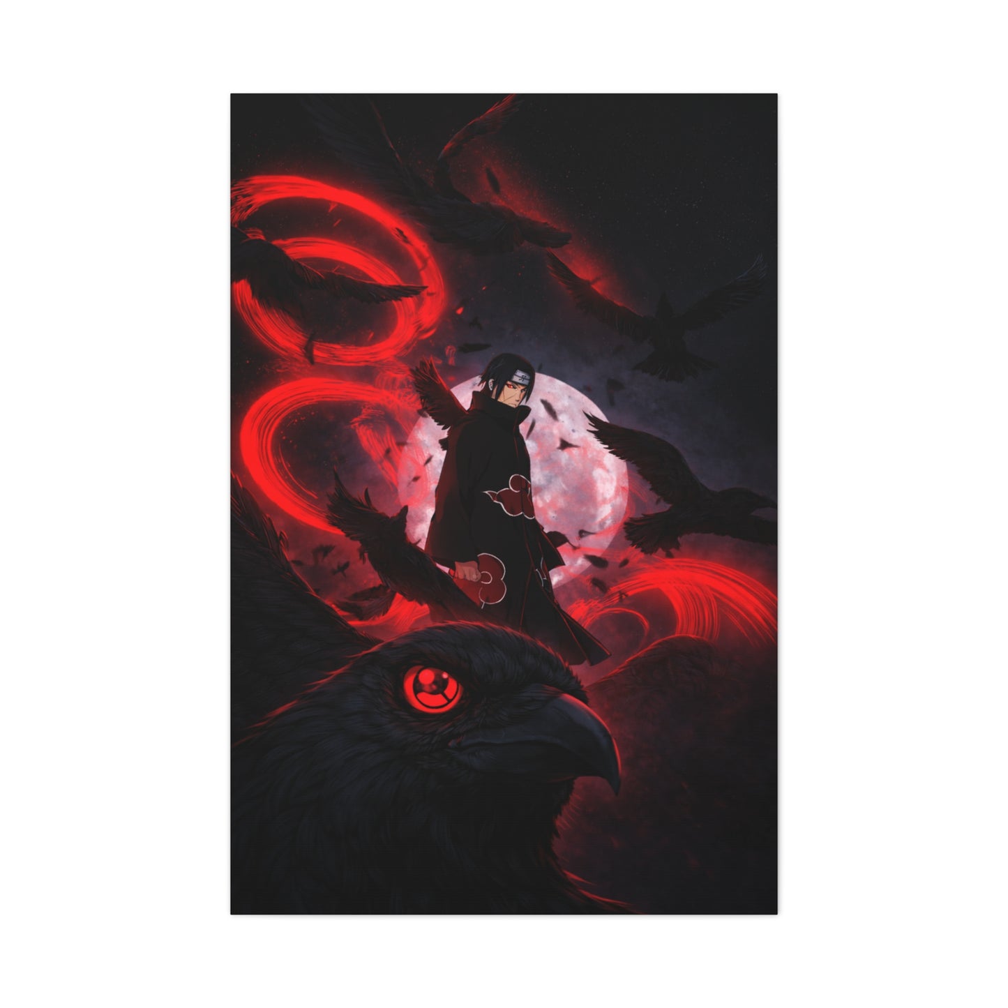 Itachi Uchiha: The Crow Genjutsu Wall Art & Canvas Print