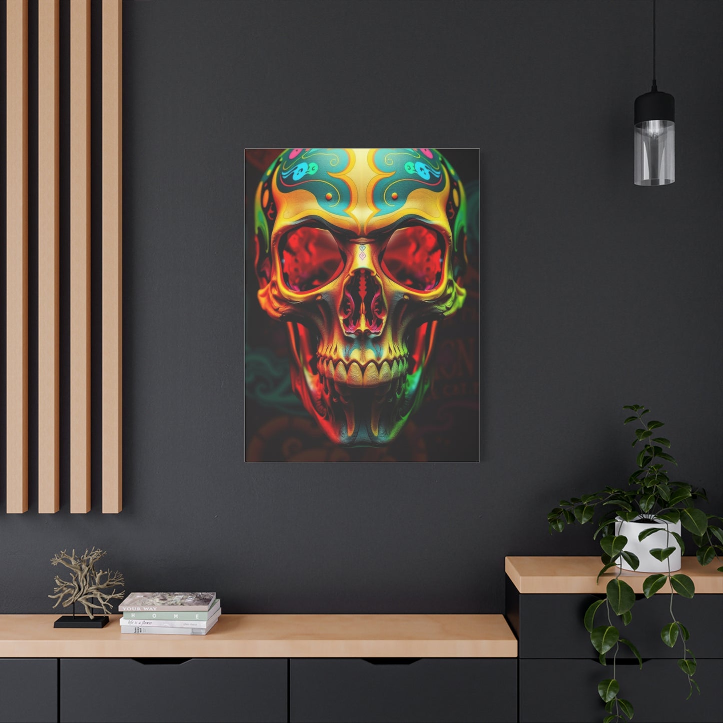 Ethereal Skull Illusion Wall Art & Canvas Print
