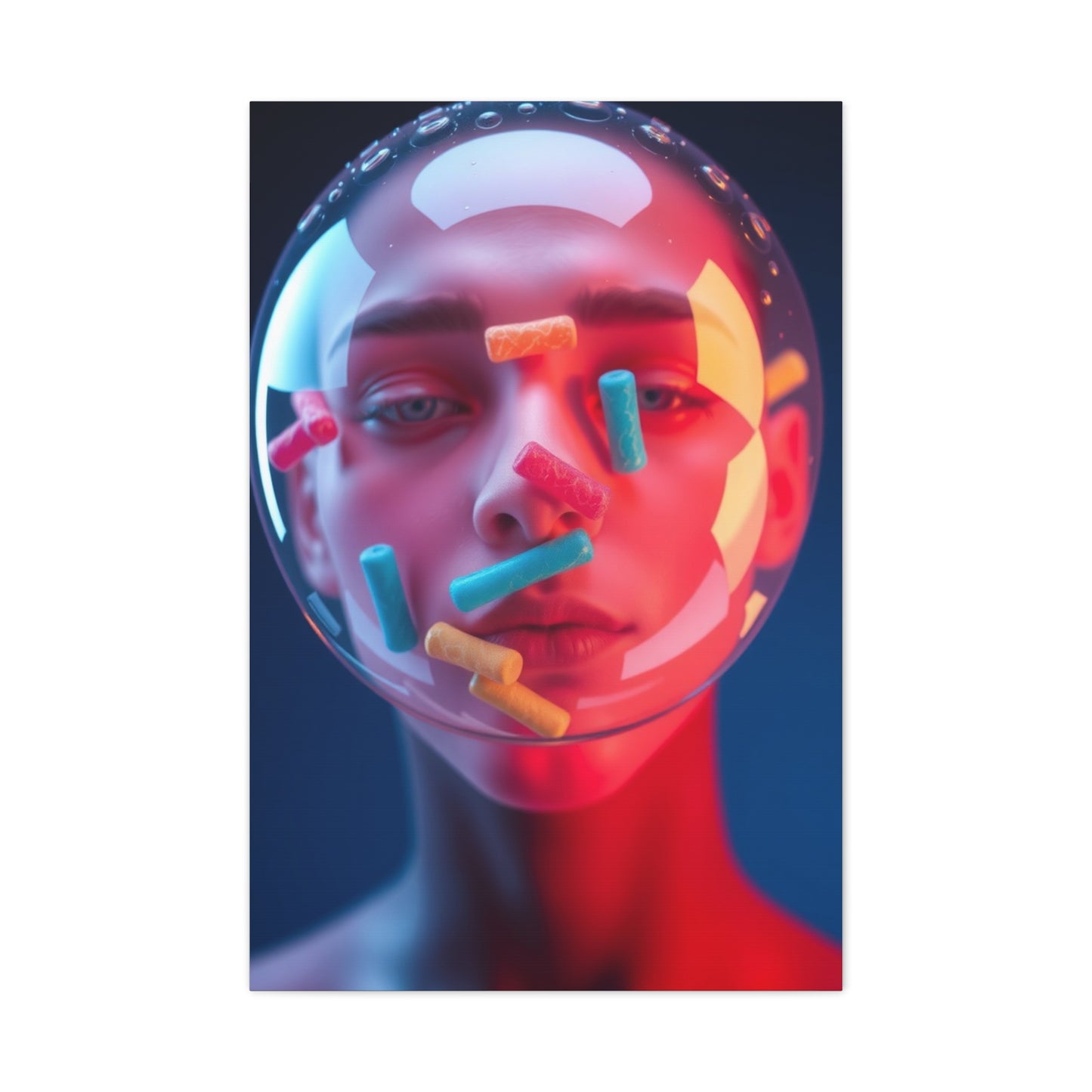 Vision Bubble Gum Art Art Wall Art & Canvas Print