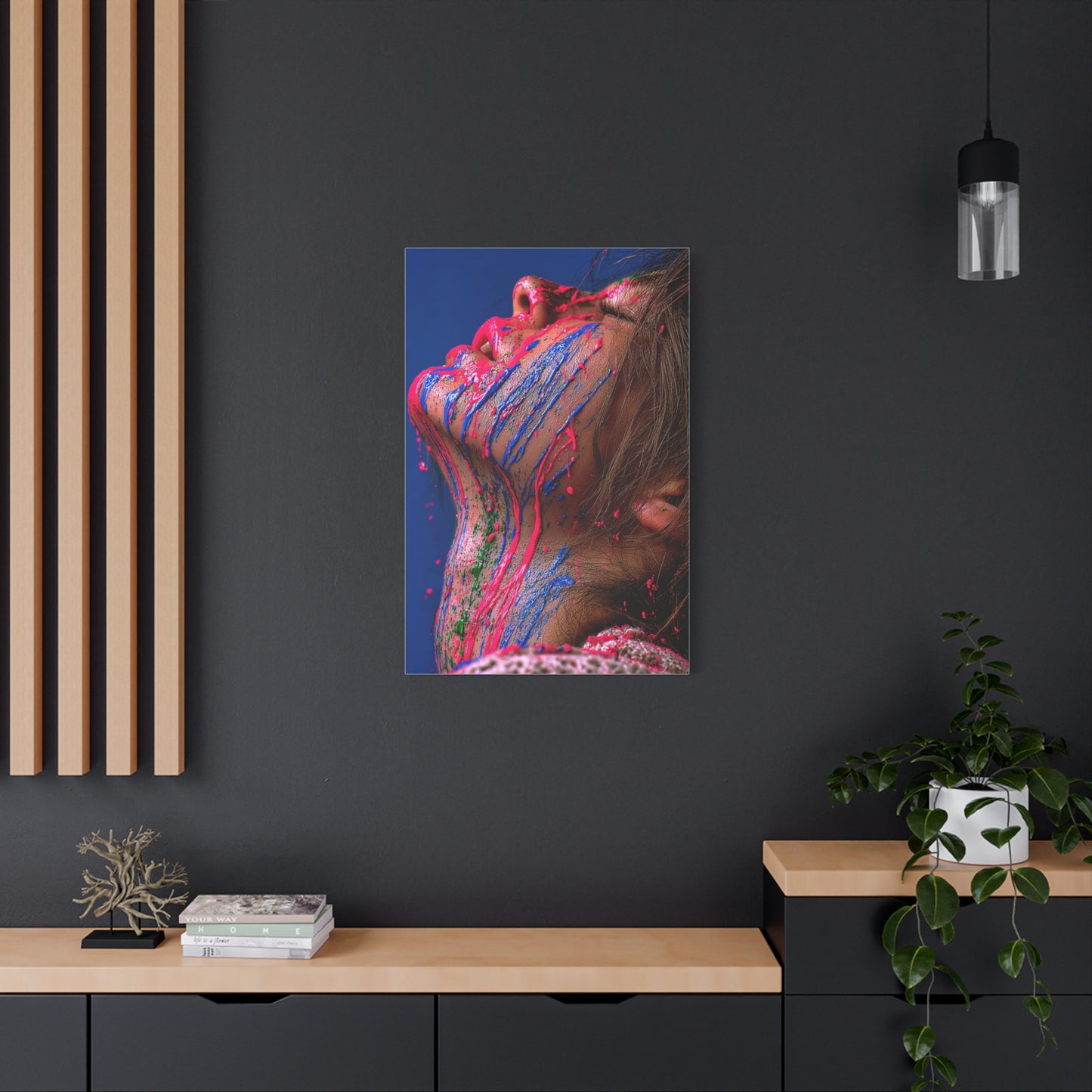 Liquid Pigment Expression Portrait Wall Art & Canvas Print