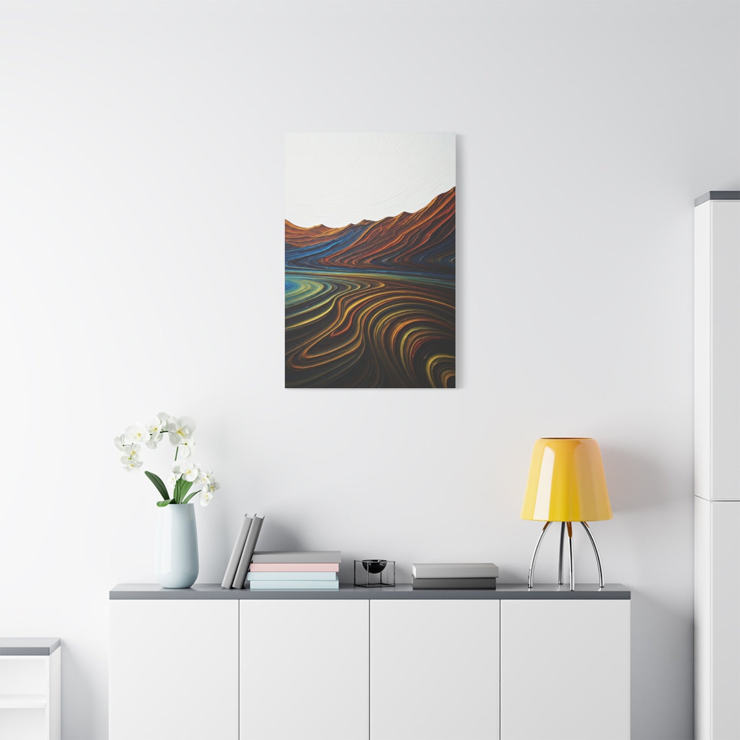 Layered Terrain Flow Abstract Wall Art & Canvas Prints