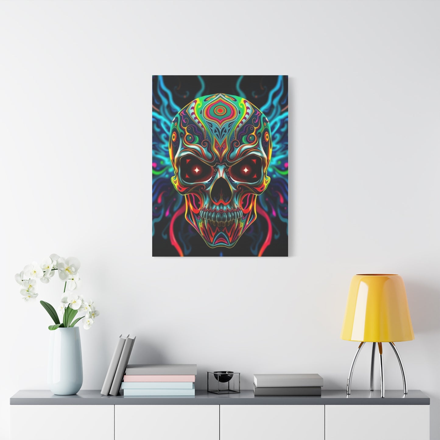 Enigmatic Skull Spectacle Wall Art & Canvas Print