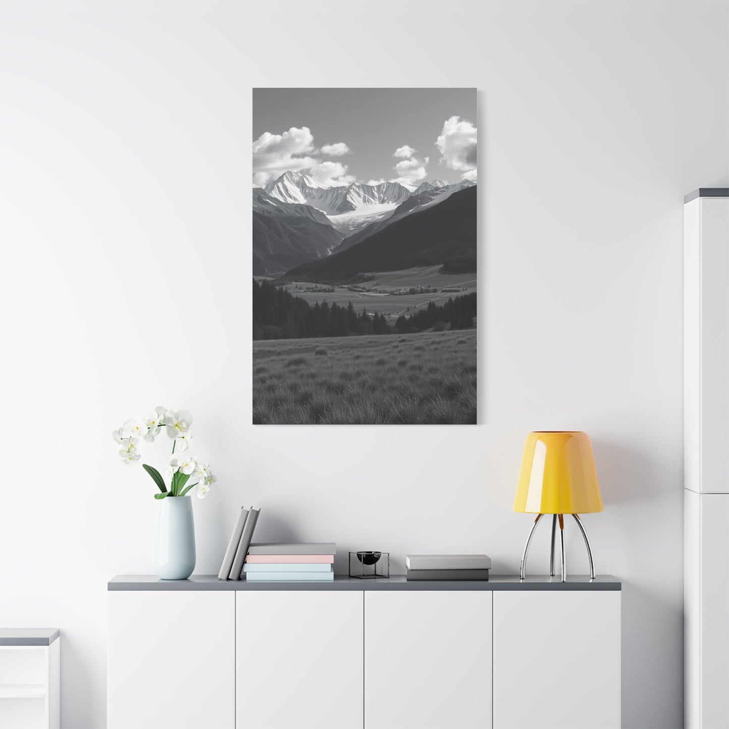 Elite Black & White Scenic Landscapes Art Vision Wall Art & Canvas Print