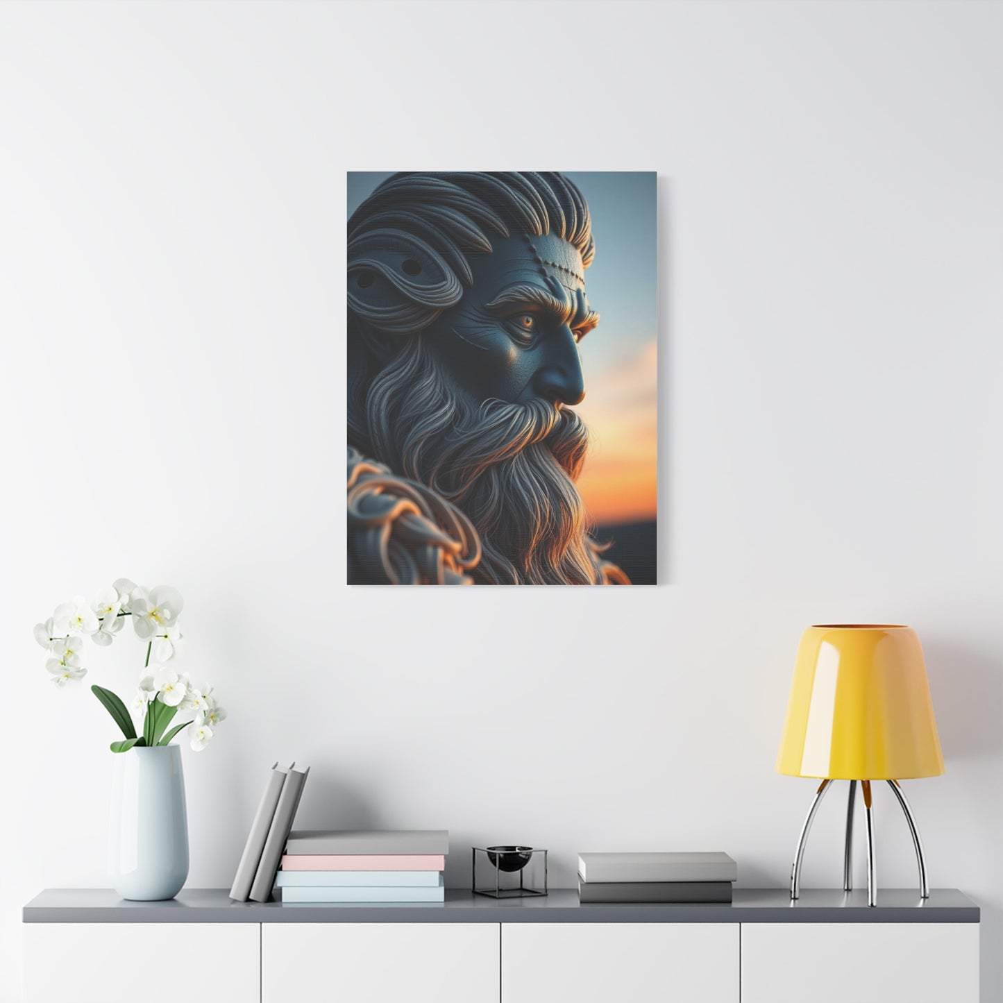 Silvery Elegance Canvas Wall Art & Canvas Print