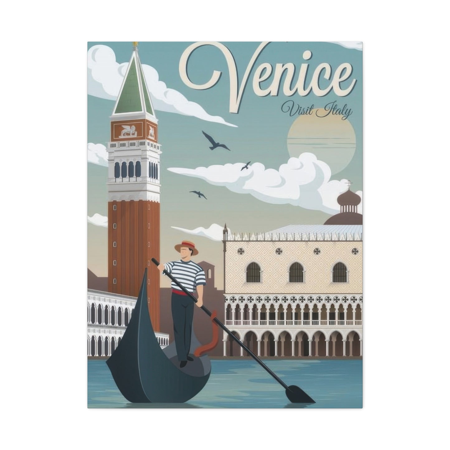 Visit Venice Travel Italy Wall Art & Canvas Prints